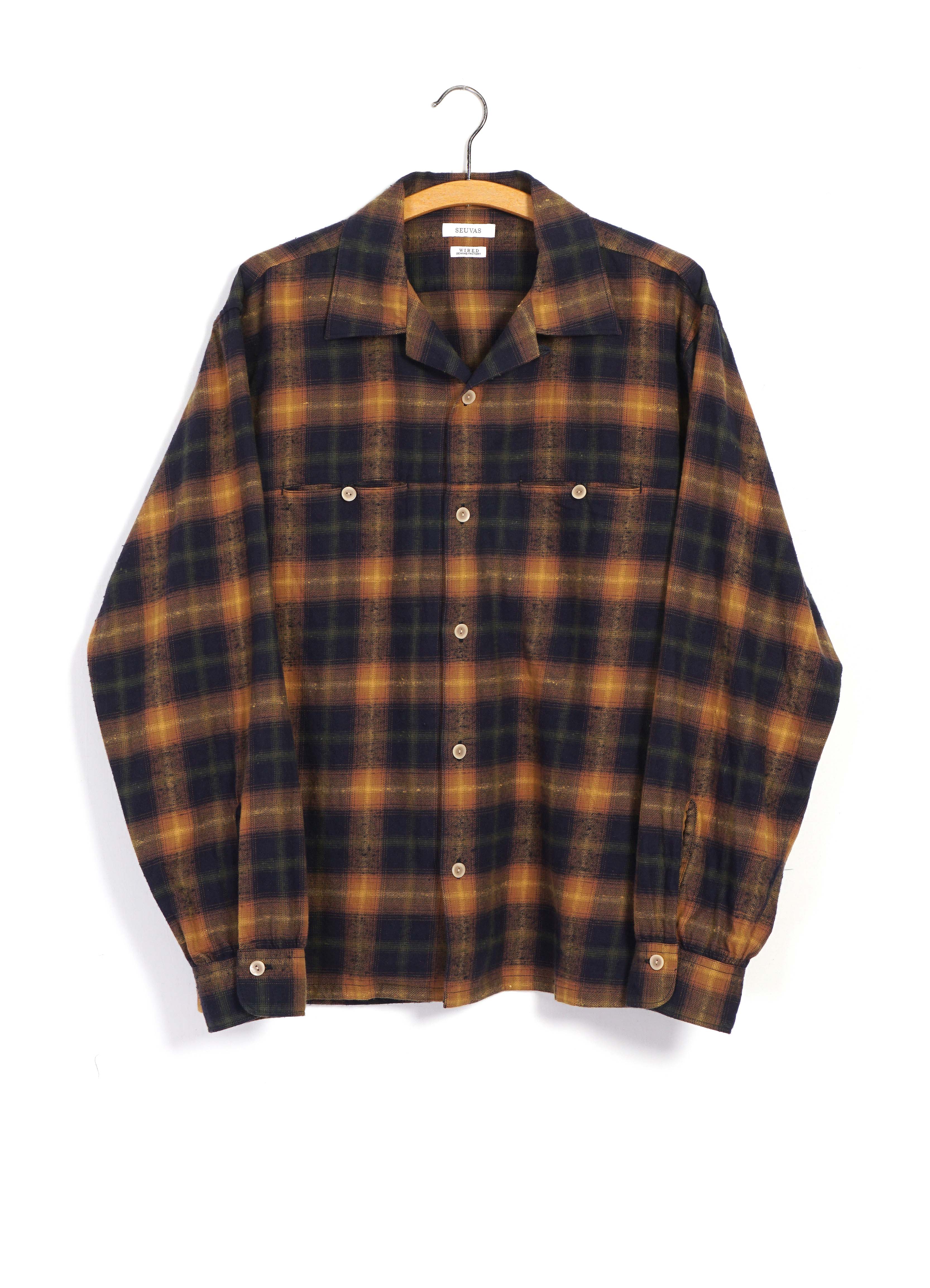Open-Necked Shirt | Mustard