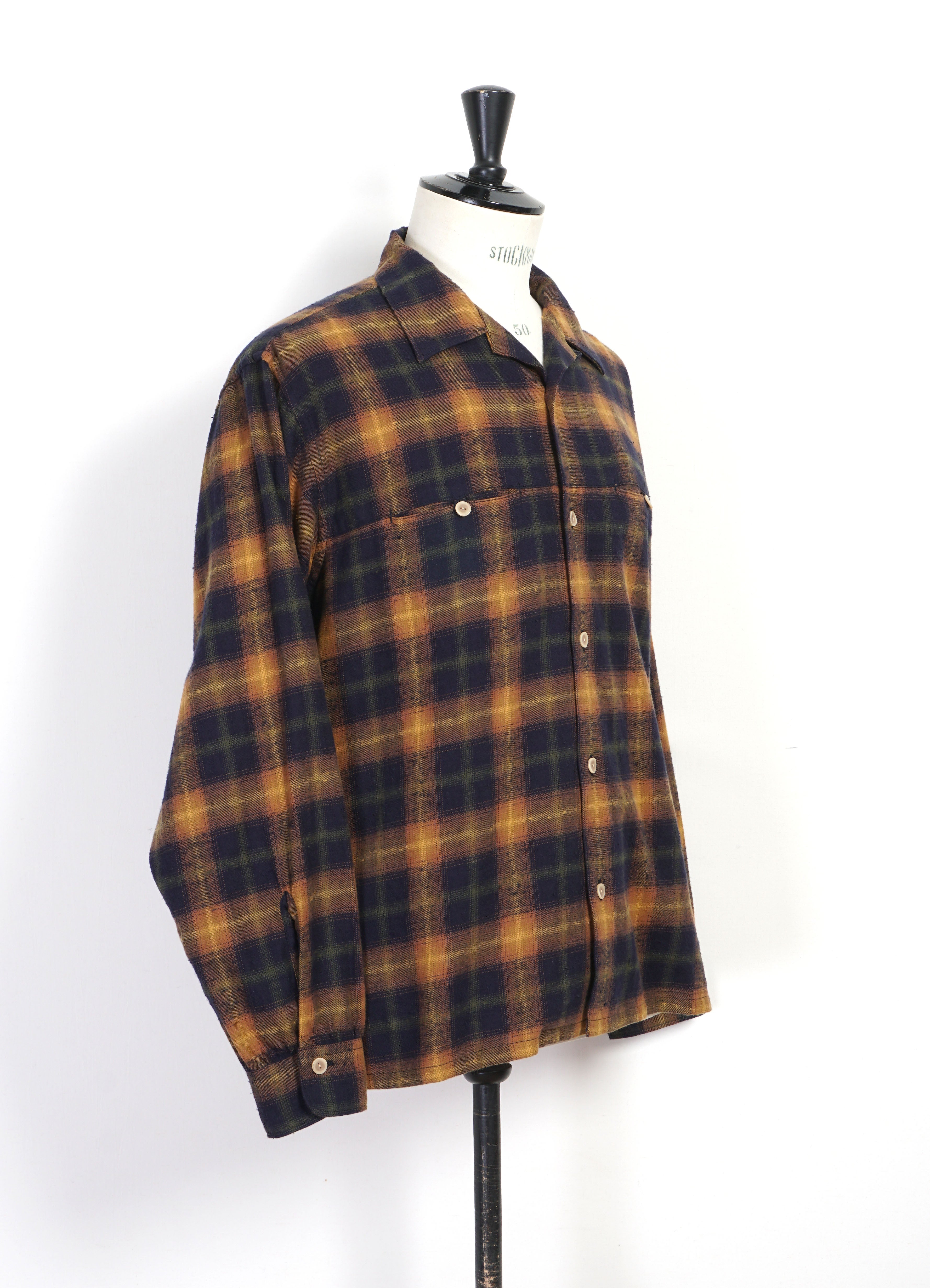Open-Necked Shirt | Mustard