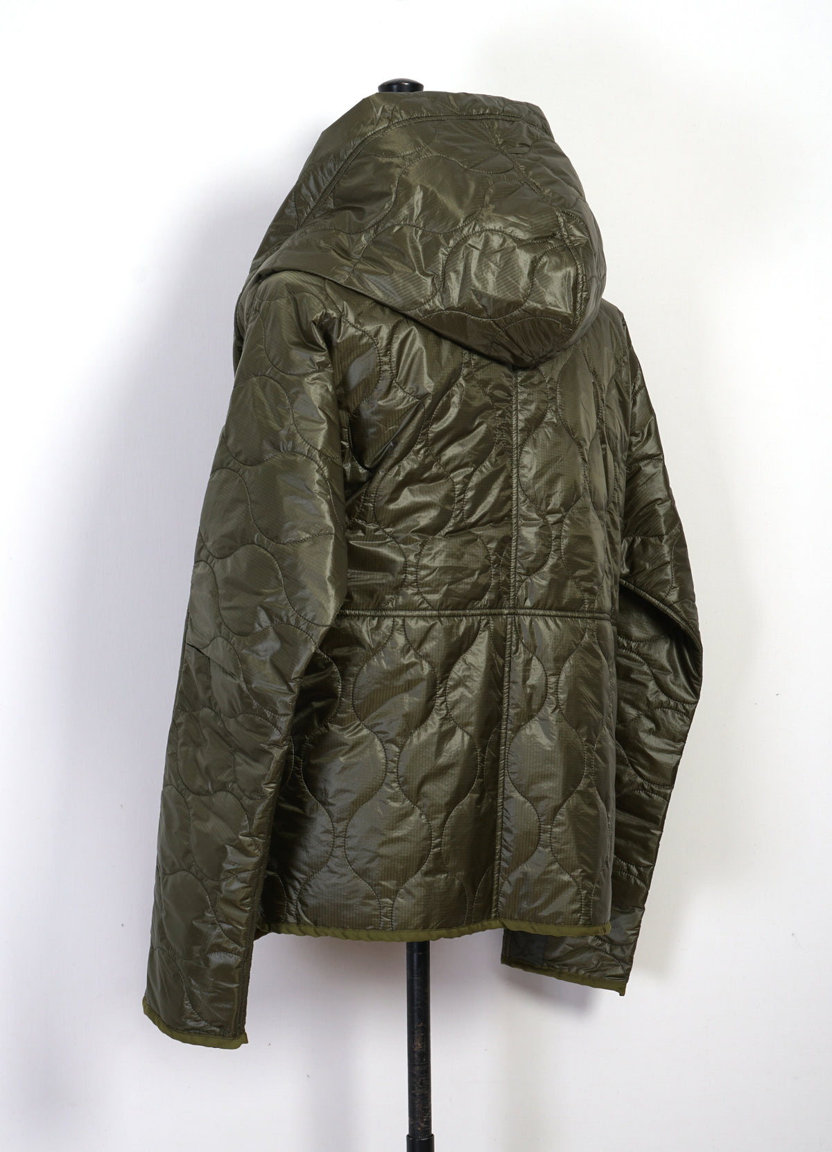 RING COAT | Quilted Nylon Jacket | Khaki – HANSEN Garments