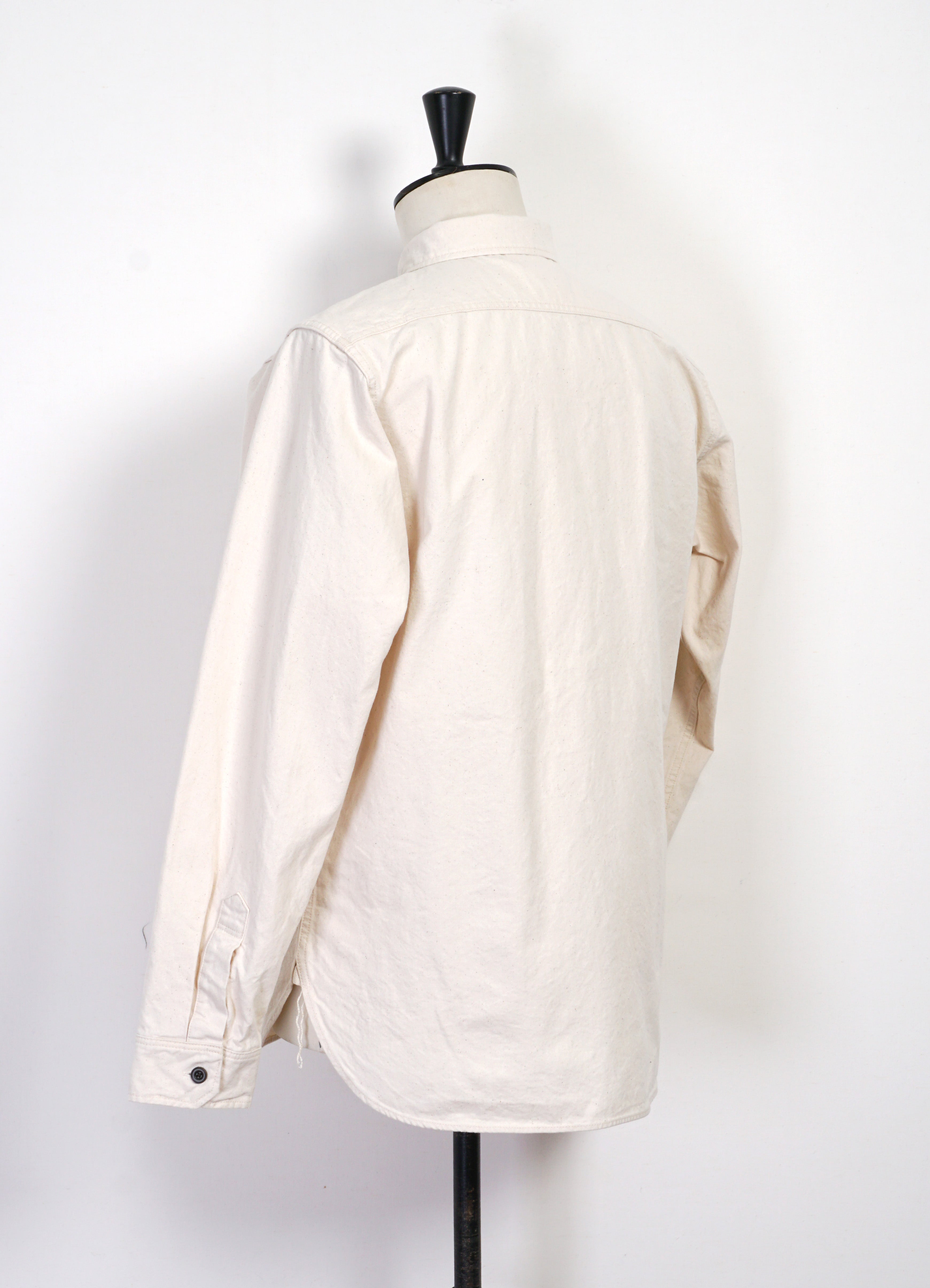 8oz Canvas Flap Work Shirt | Natural