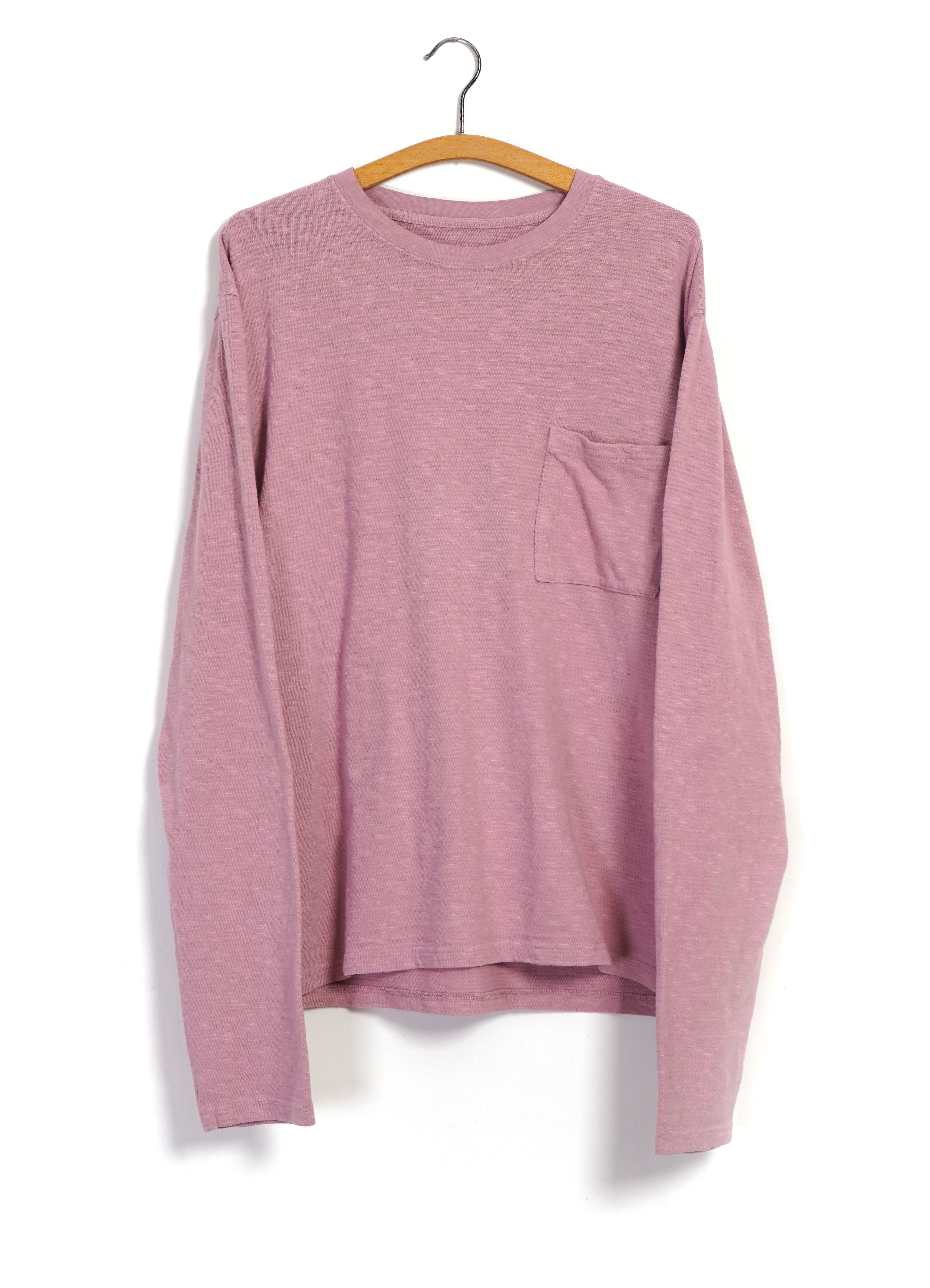 AMUSE | Long Sleeve Pocket T | Pink