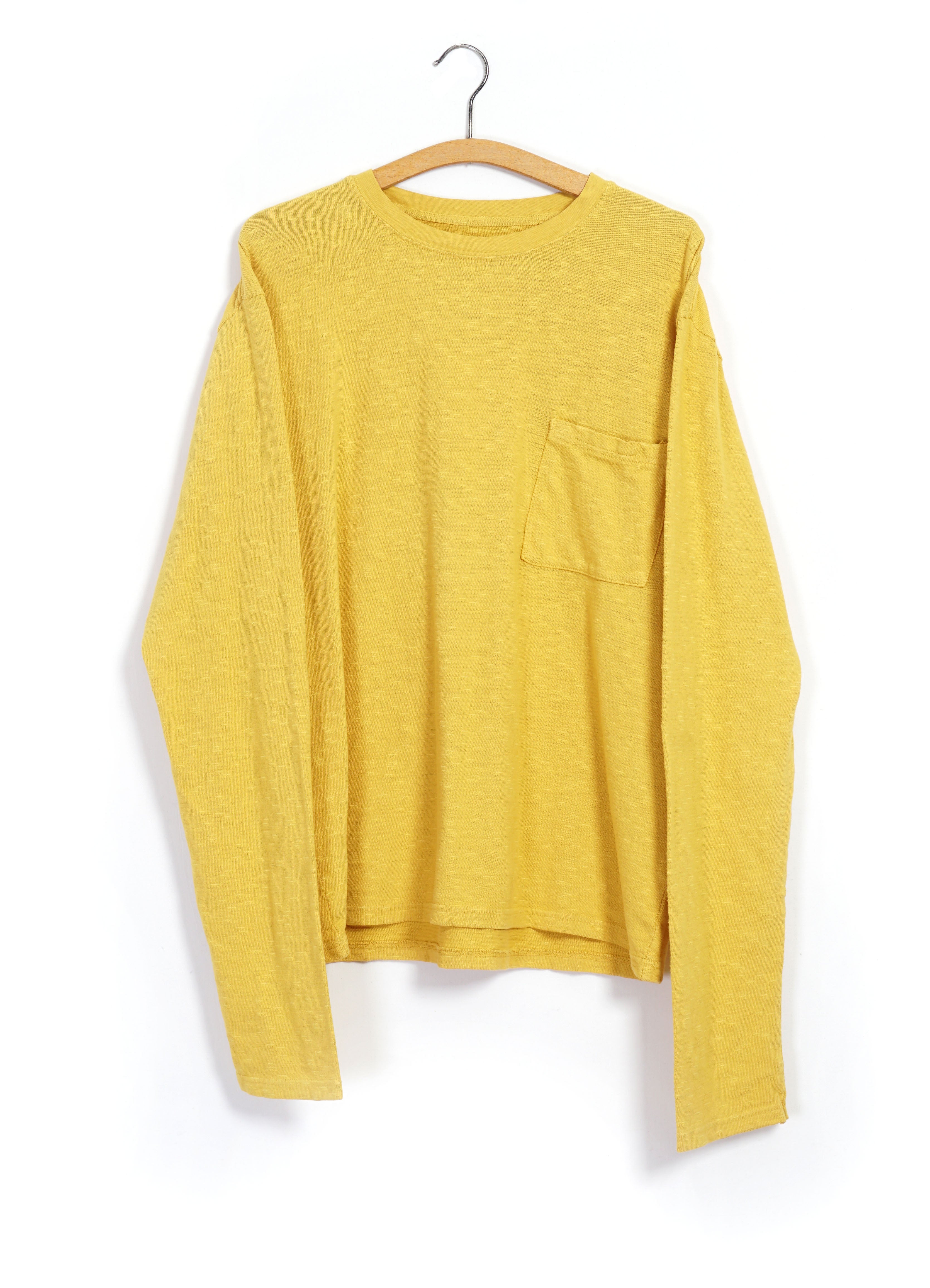 AMUSE | Long Sleeve Pocket T | Yellow