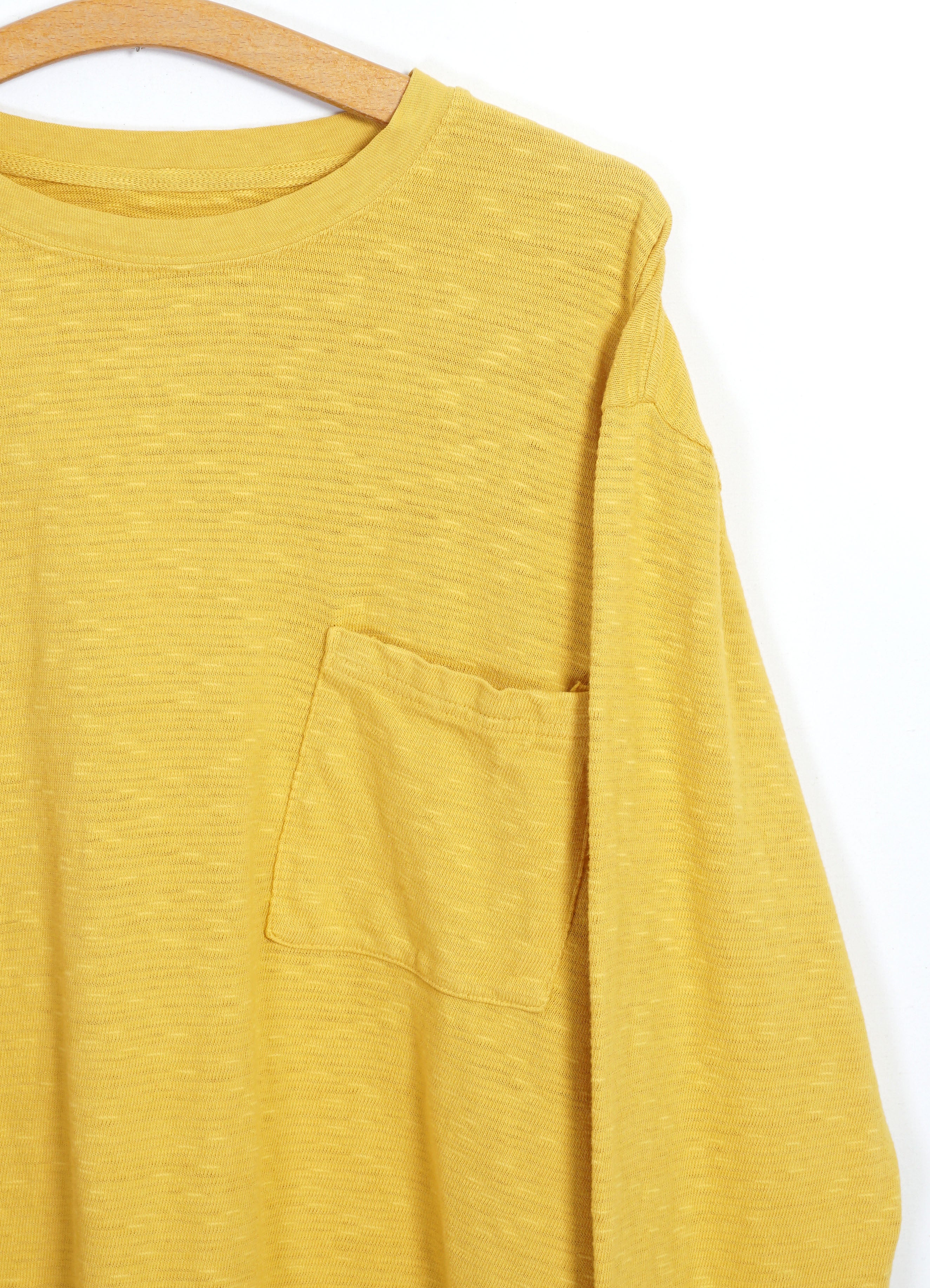 AMUSE | Long Sleeve Pocket T | Yellow