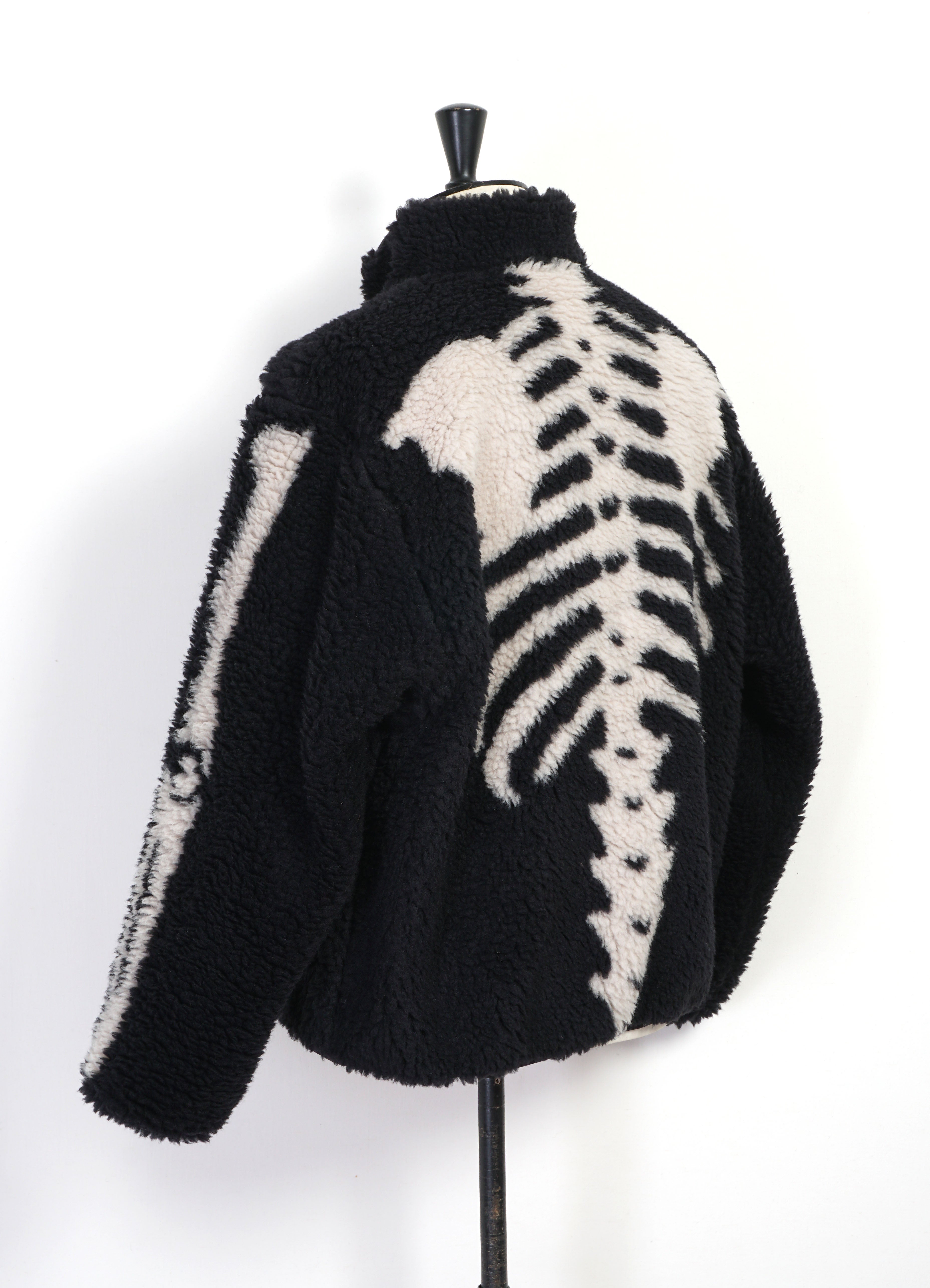BONE | Reversible Boa Fleece | Black