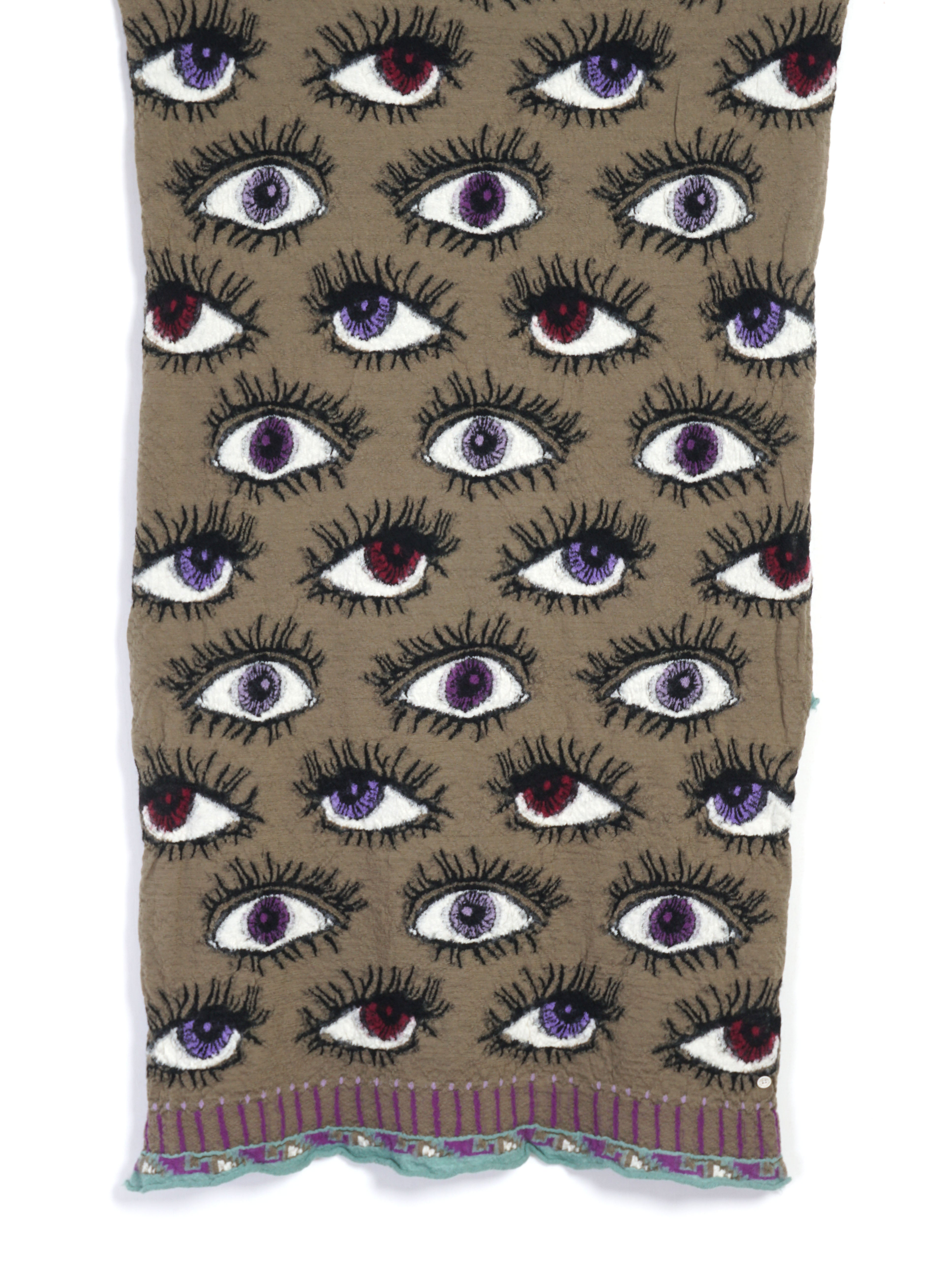 SPEAKEASY | Compressed Wool Scarf | Beige/Khaki