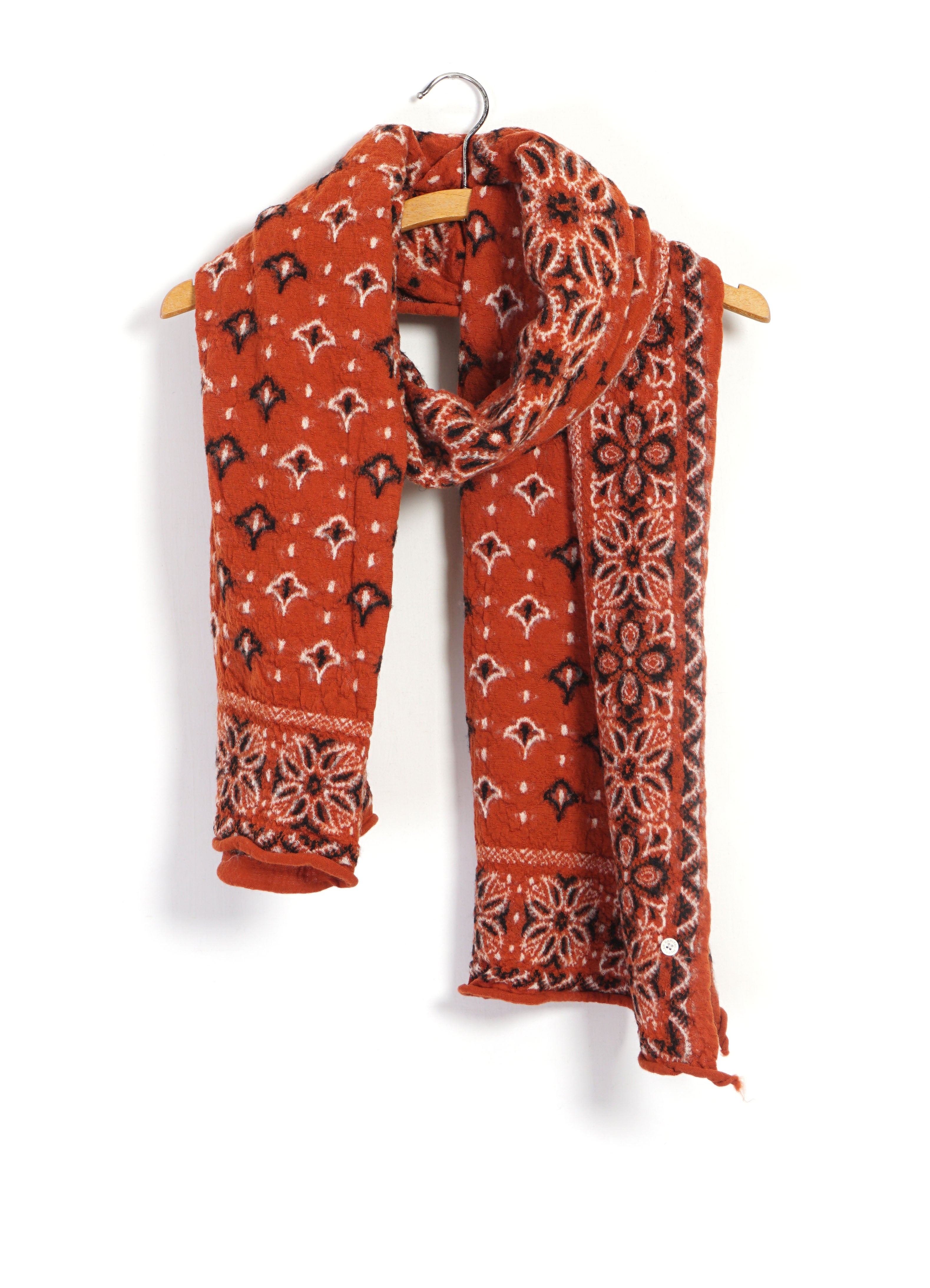 BIG MAMA BANDANA | Compressed Wool Scarf | Orange