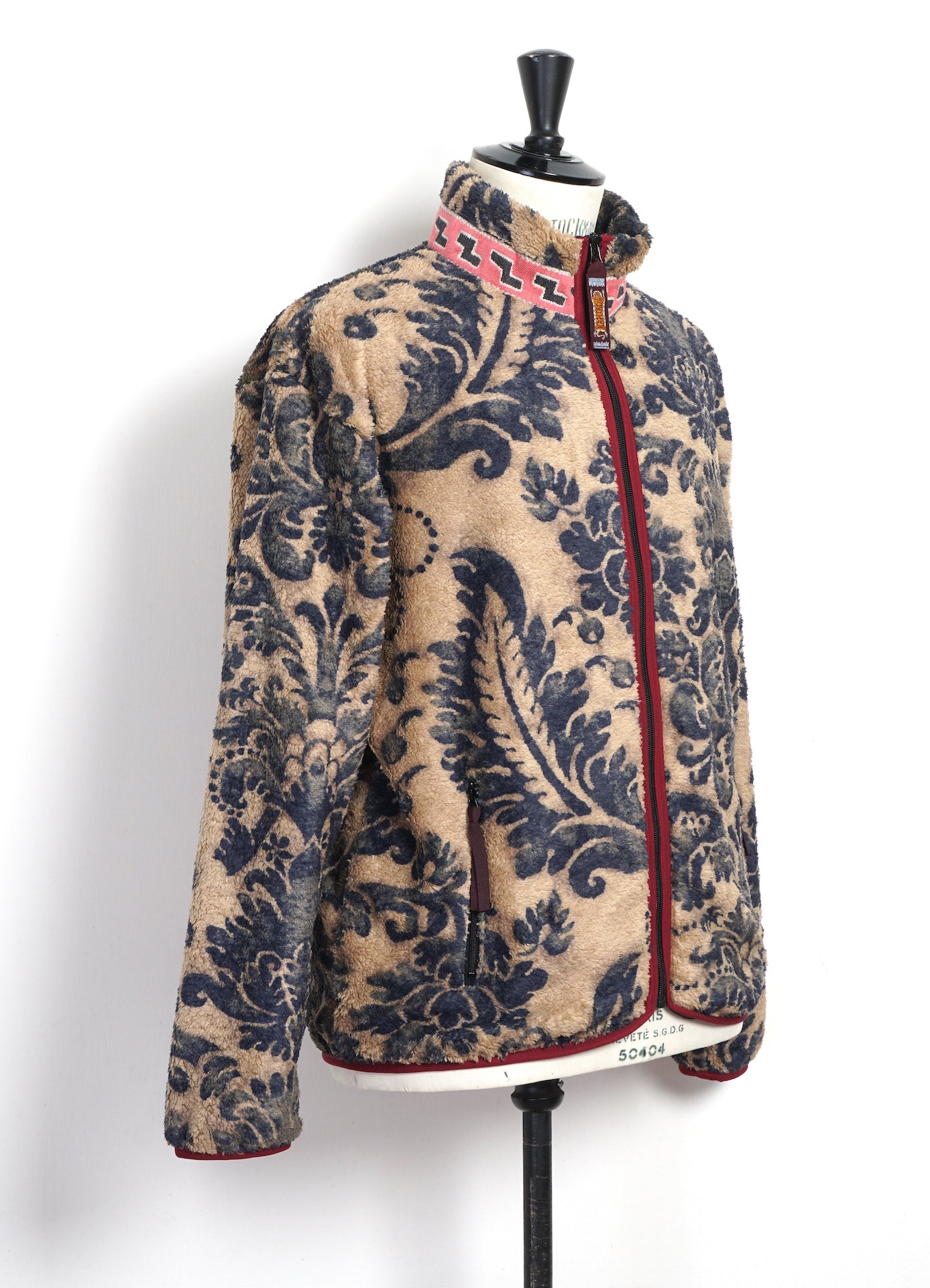 DAMASK | Virgin Mary Zip Fleece | Beige