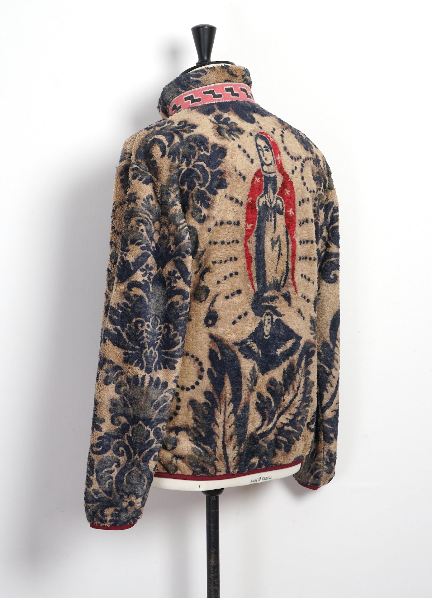 DAMASK | Virgin Mary Zip Fleece | Beige