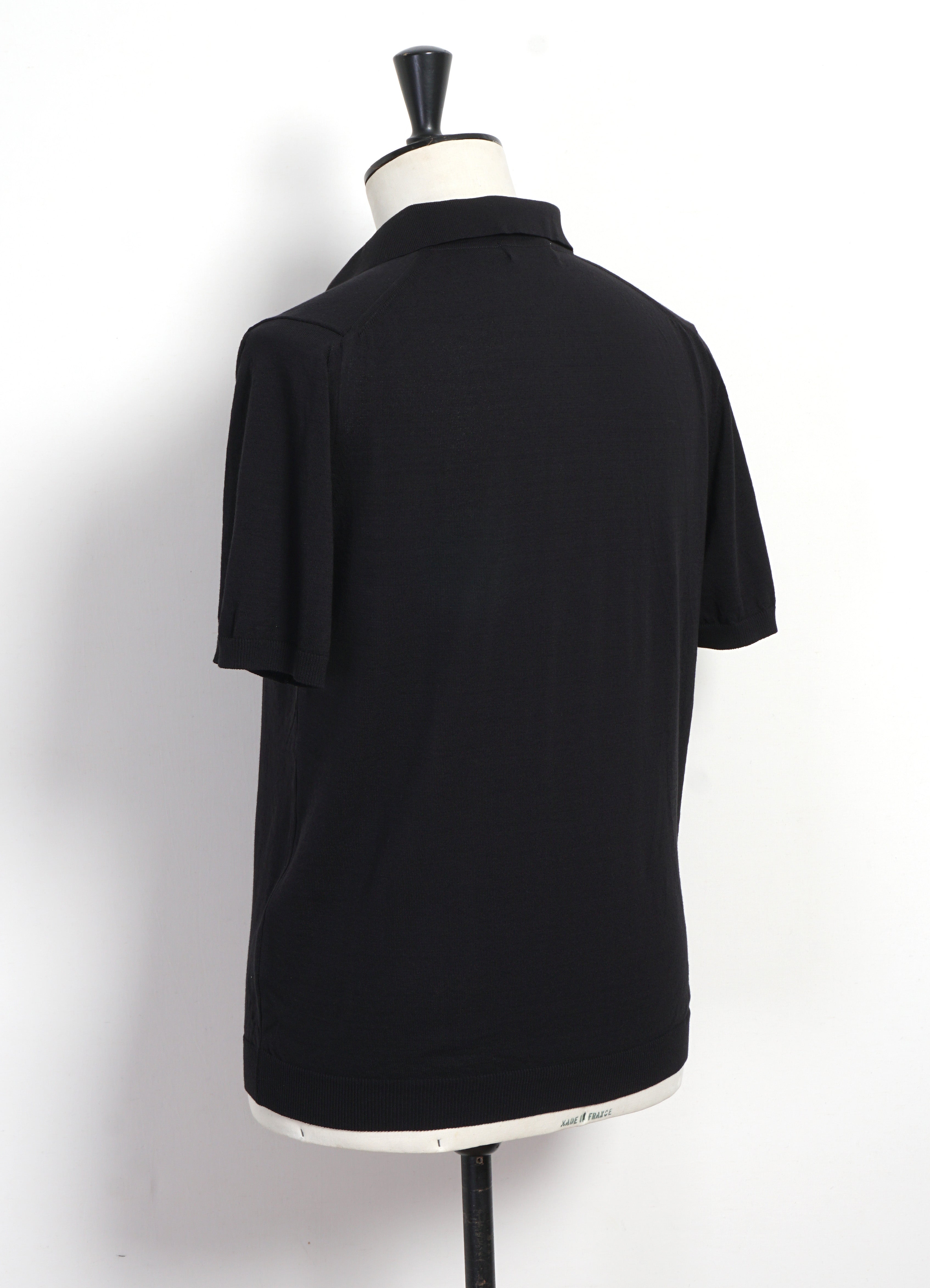 IC5 | Ice Cotton Skipper Poloneck | Black