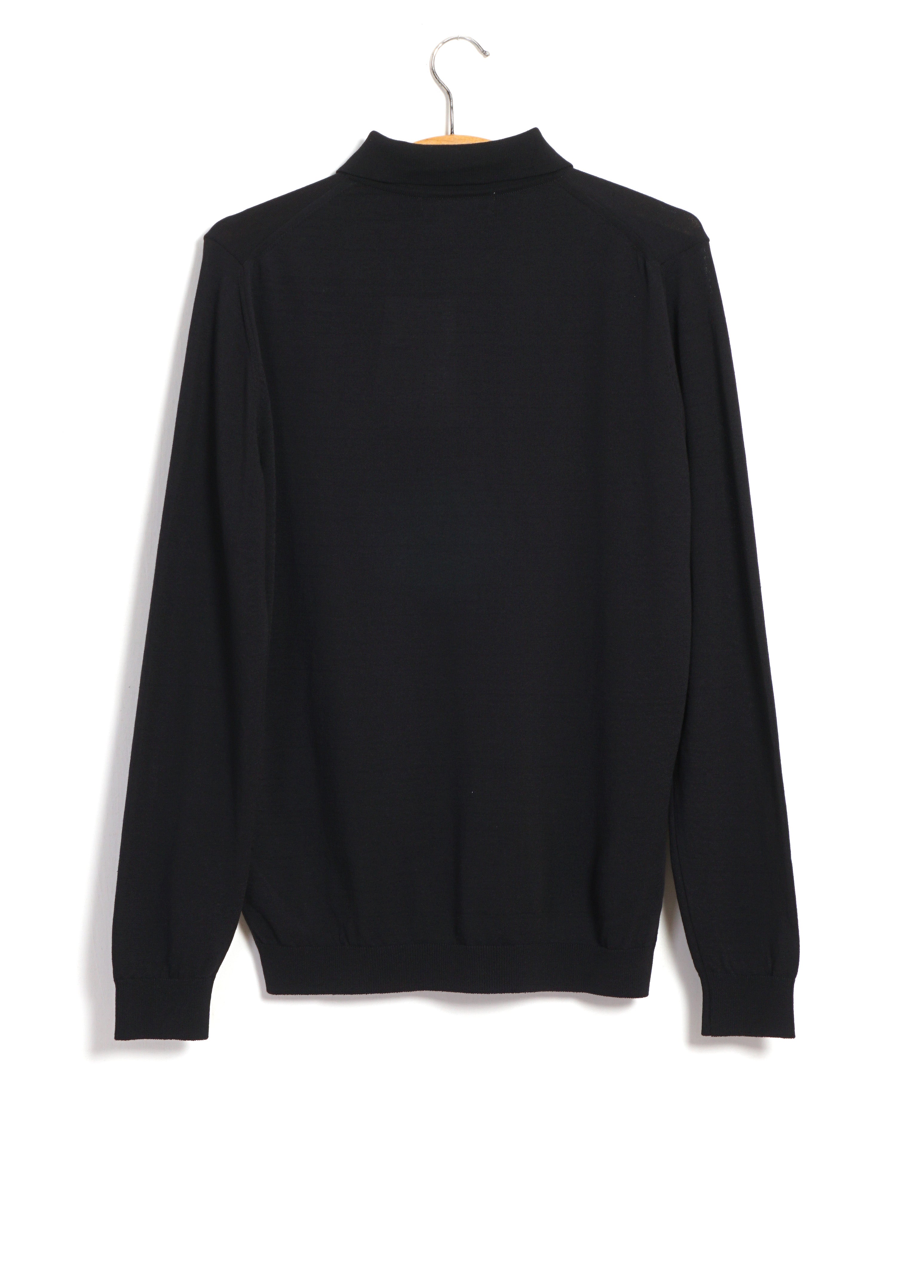IC8 | Ice Cotton Poloneck Long Sleeve | Black
