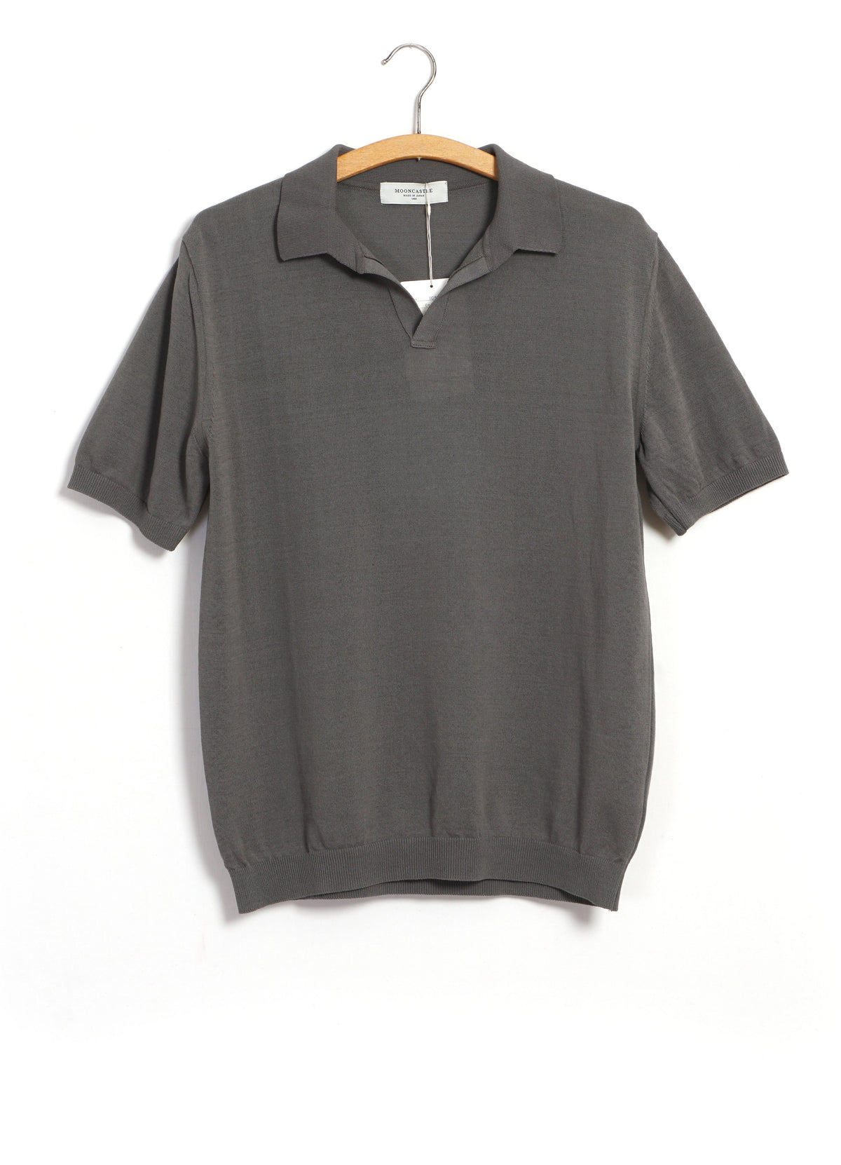 IC5 | Ice Cotton Skipper Poloneck | Charcoal – HANSEN Garments