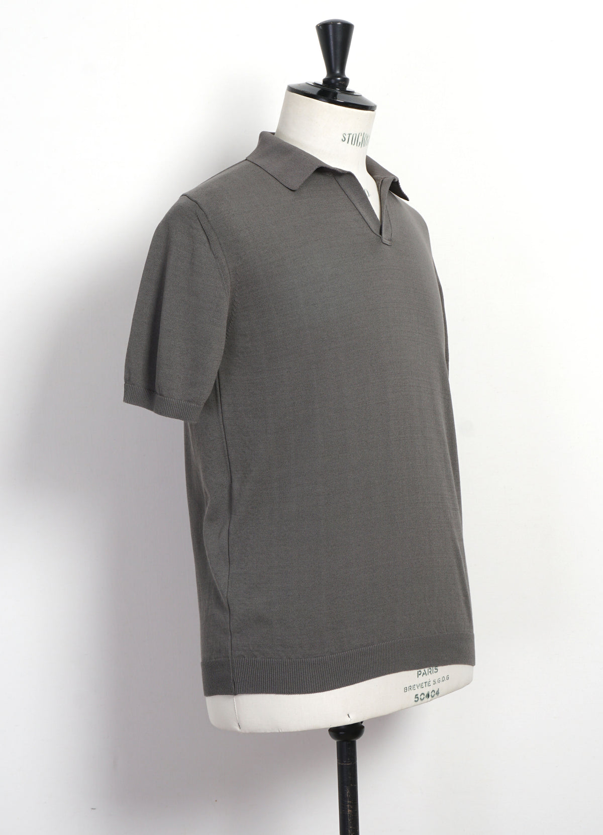 IC5 | Ice Cotton Skipper Poloneck | Charcoal – HANSEN Garments