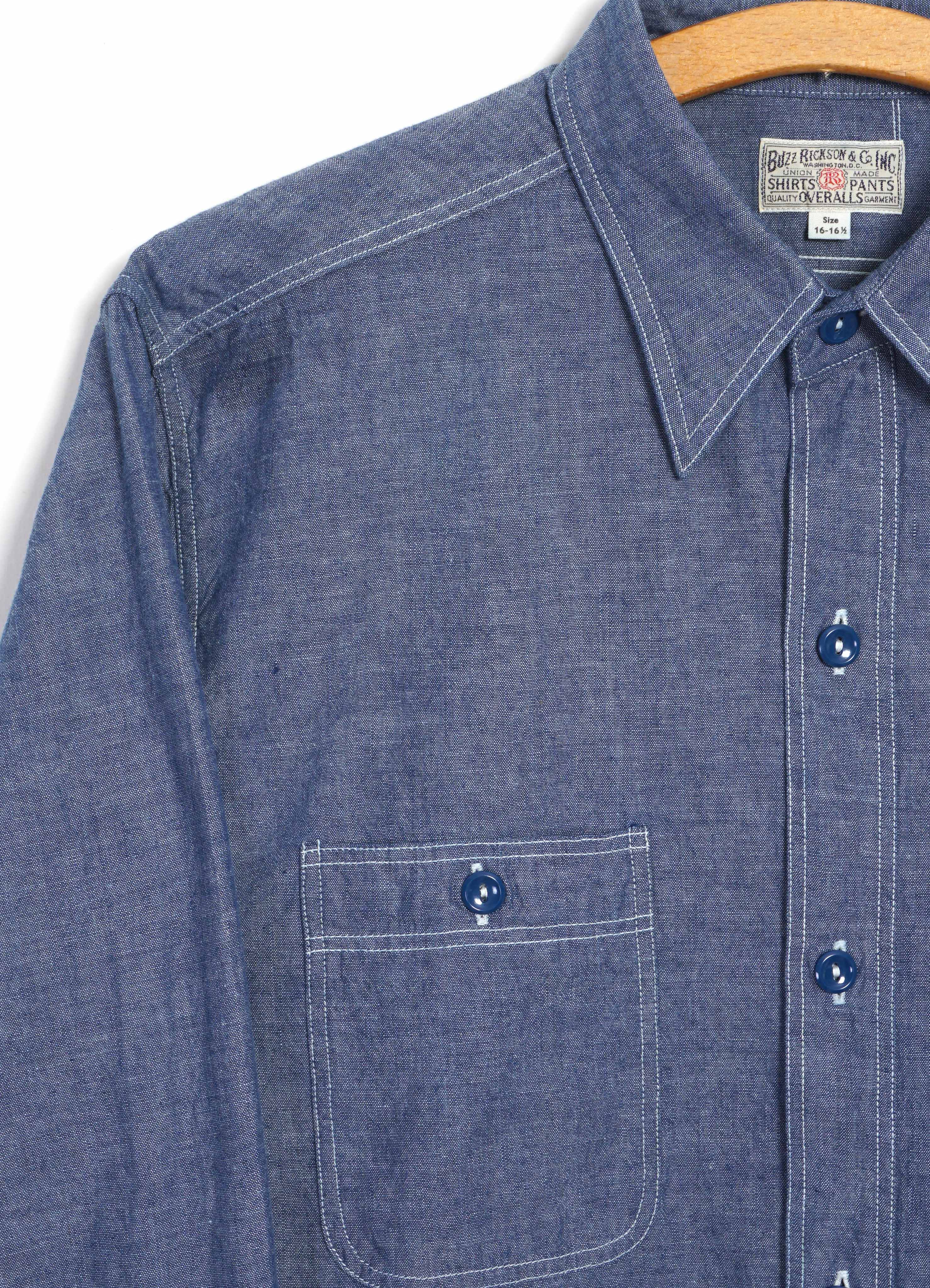 CHAMBRAY WORK SHIRT | Blue