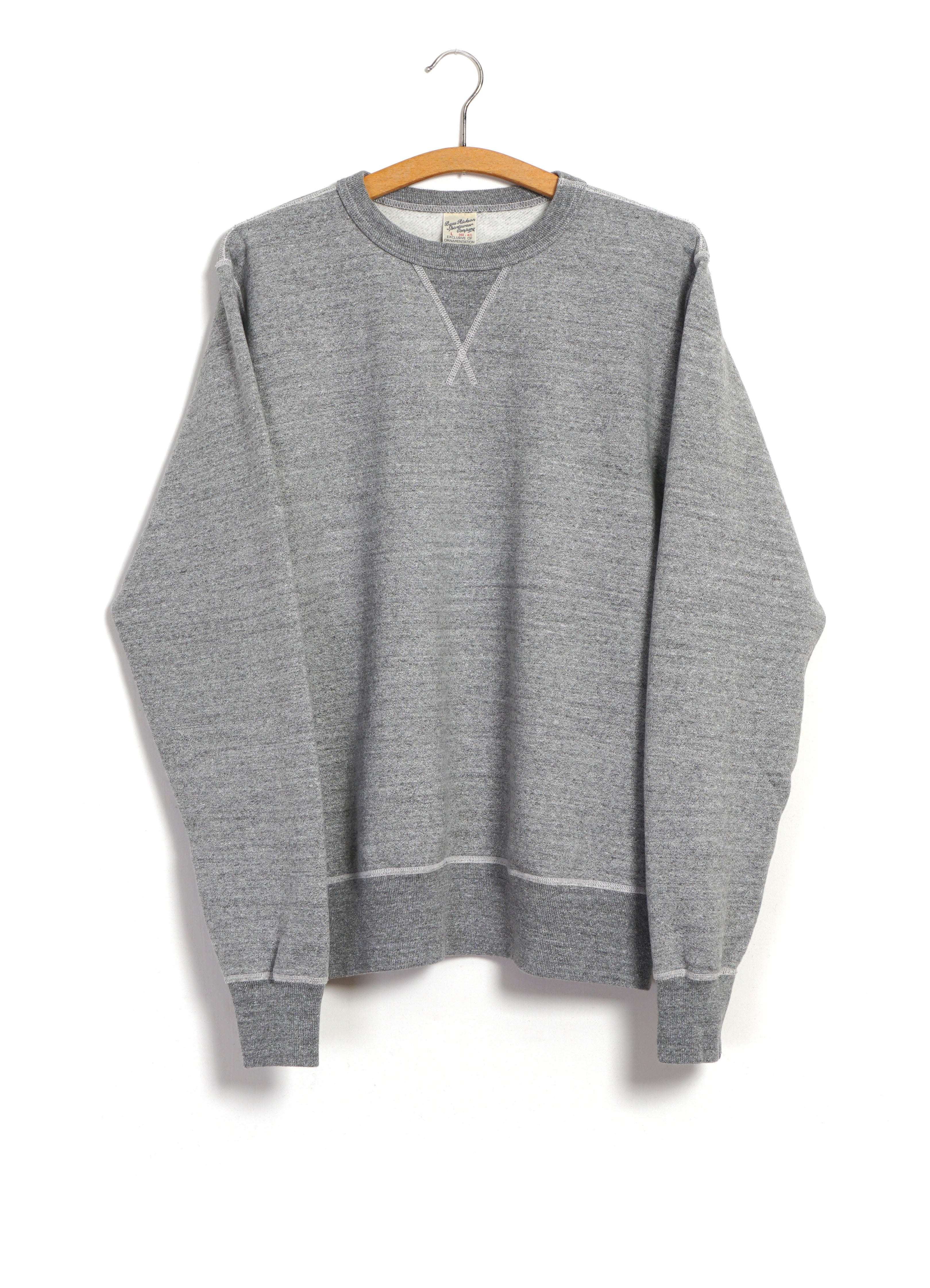 SET-IN CREW NECK SWEATSHIRT | Heather Grey
