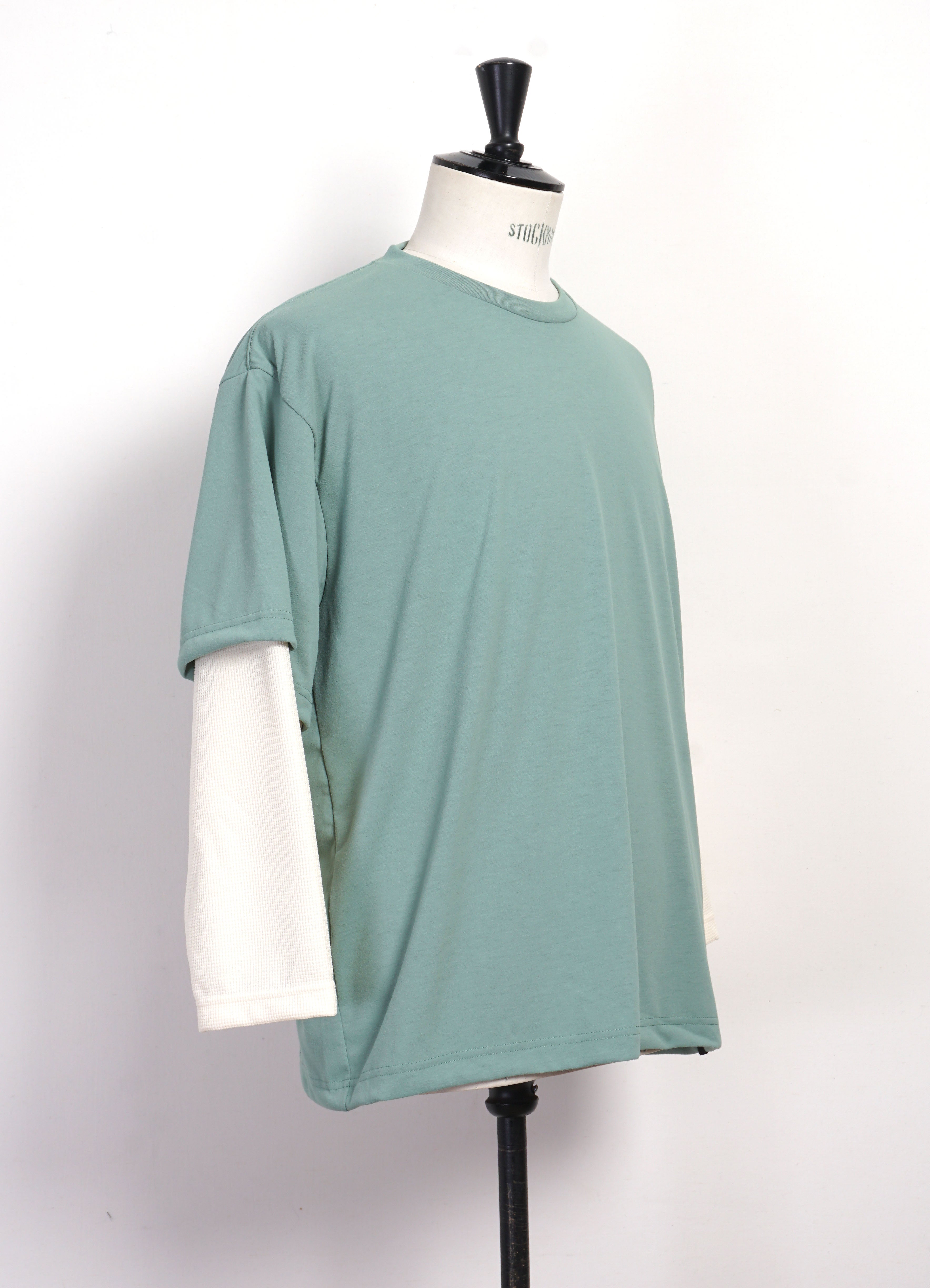 LAYERED TEE | Two Layer T-shirt | Sage & Ivory