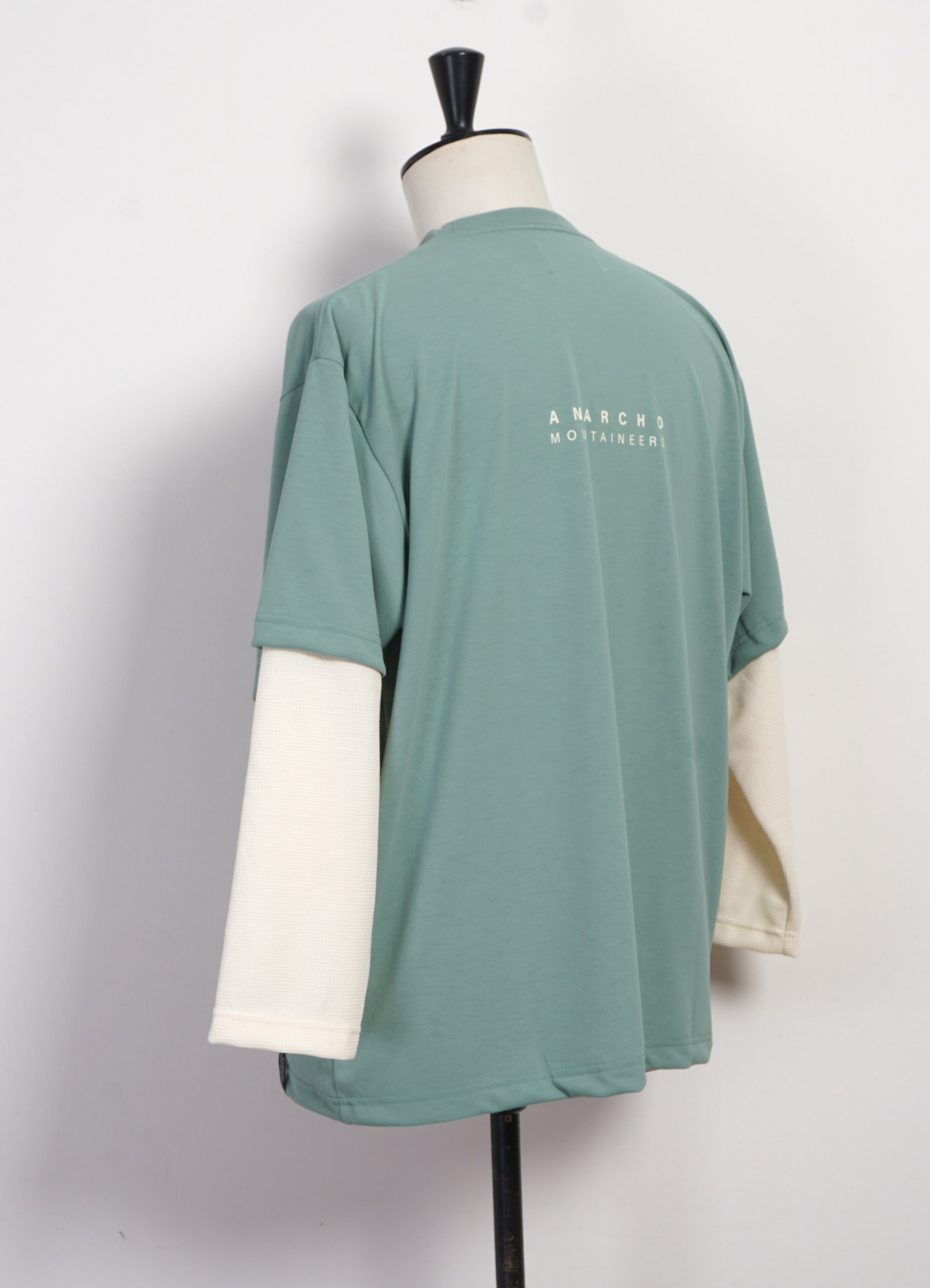 LAYERED TEE | Two Layer T-shirt | Sage & Ivory