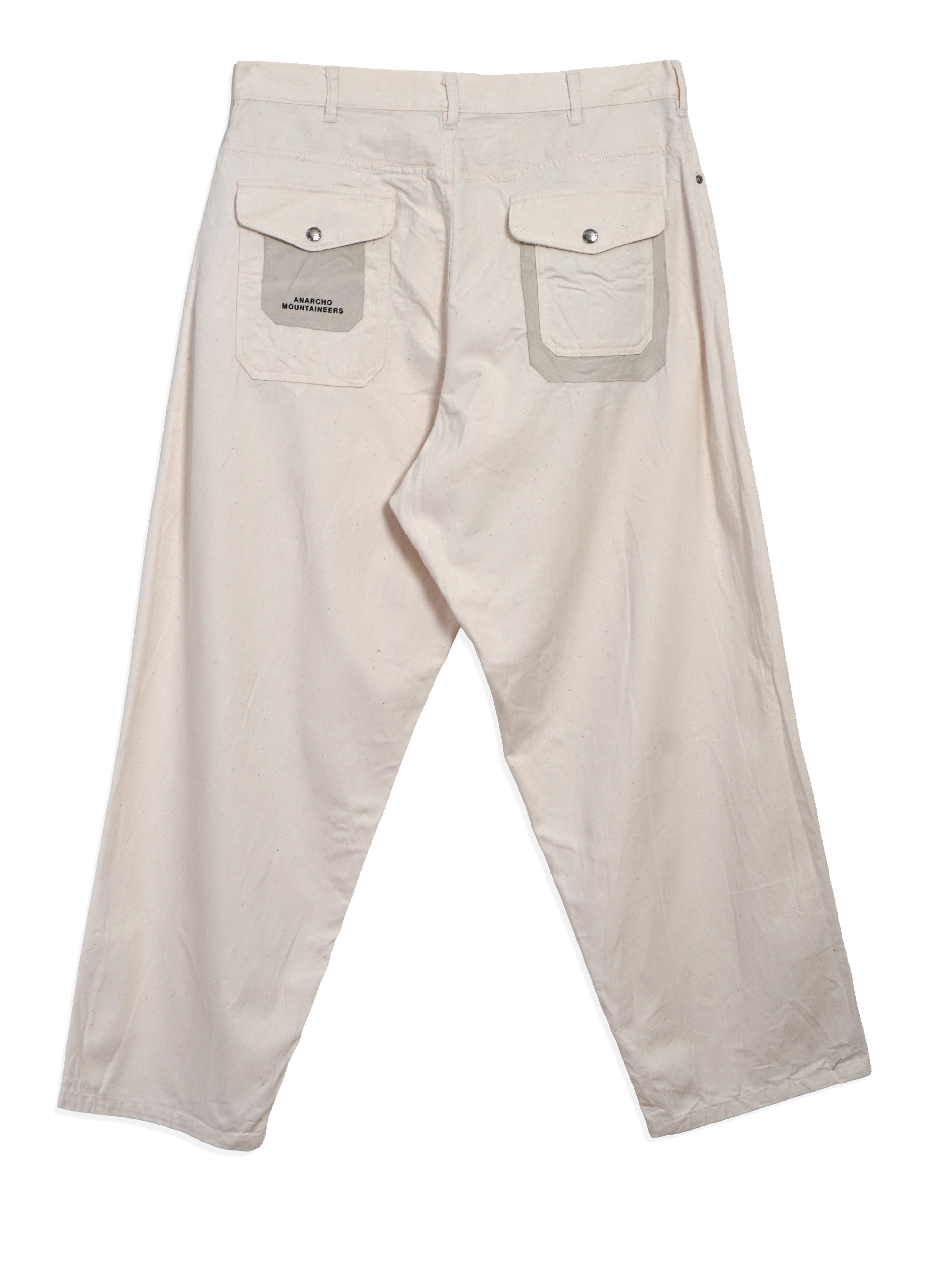 MT578 | Baggy Twill Trousers | Off White