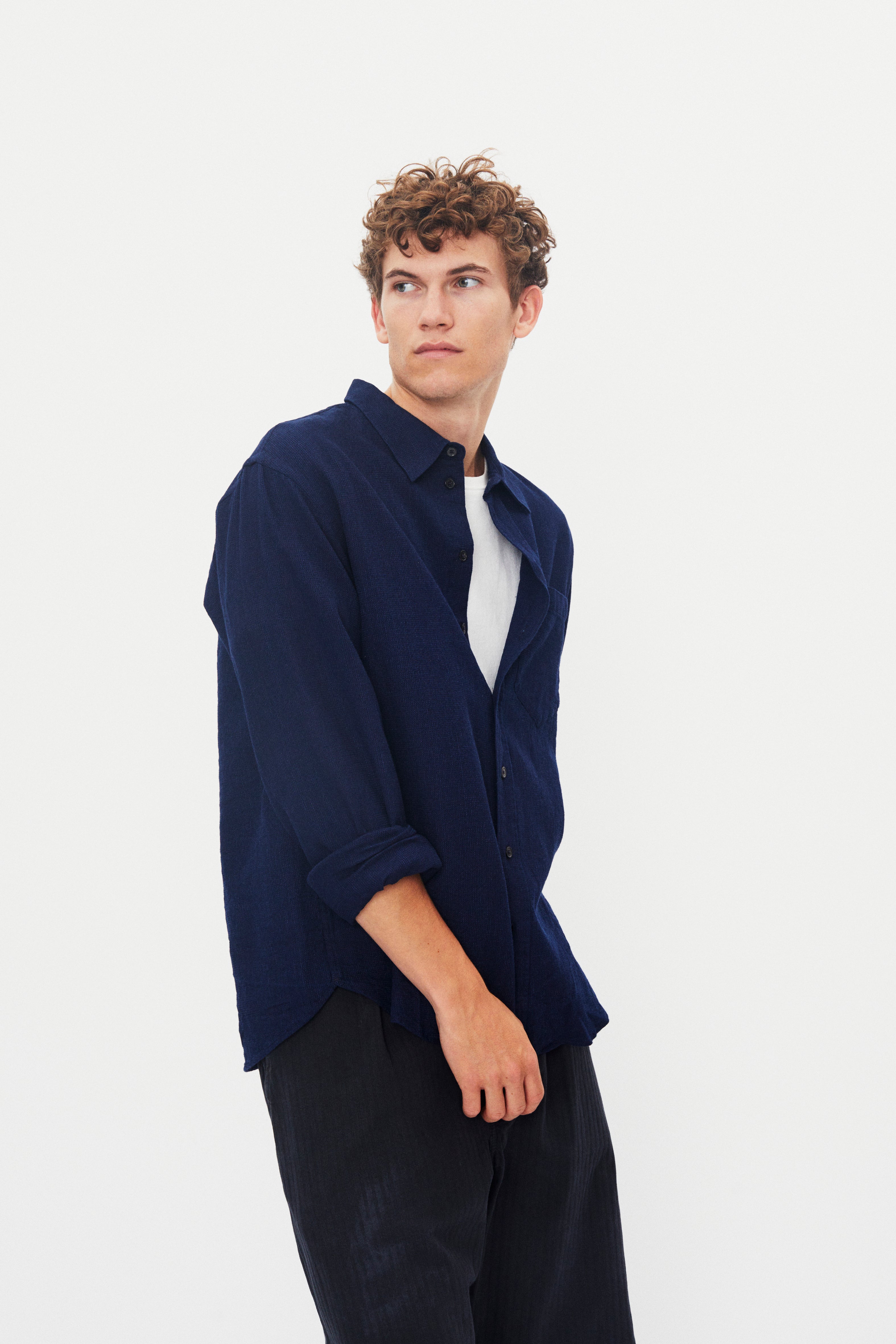 RAYMOND 31-20-4 | Loose Cut Shirt | Real Indigo