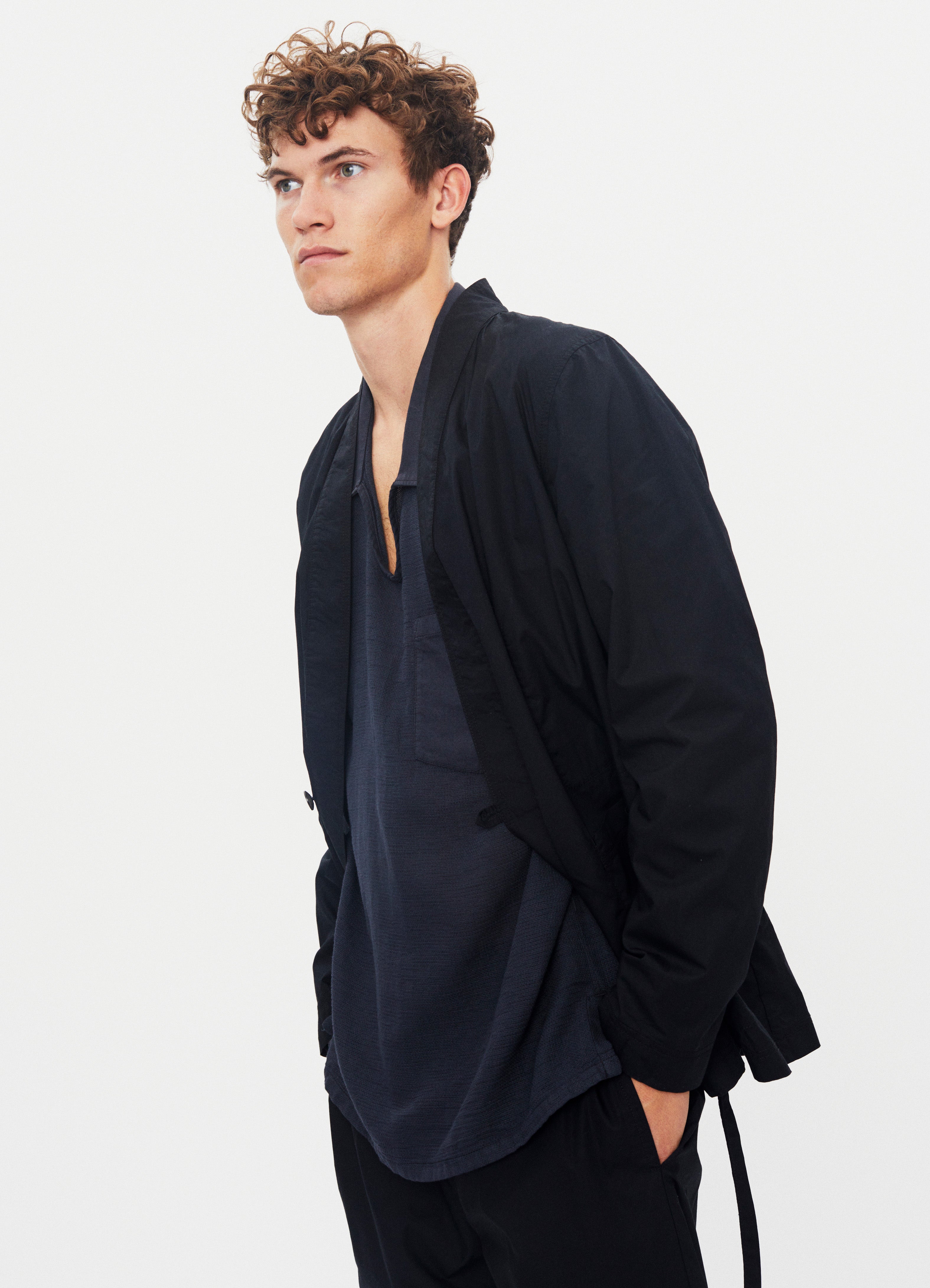 FOLKE 31-64-2 | Eastern Style jacket | Black Parachute – HANSEN