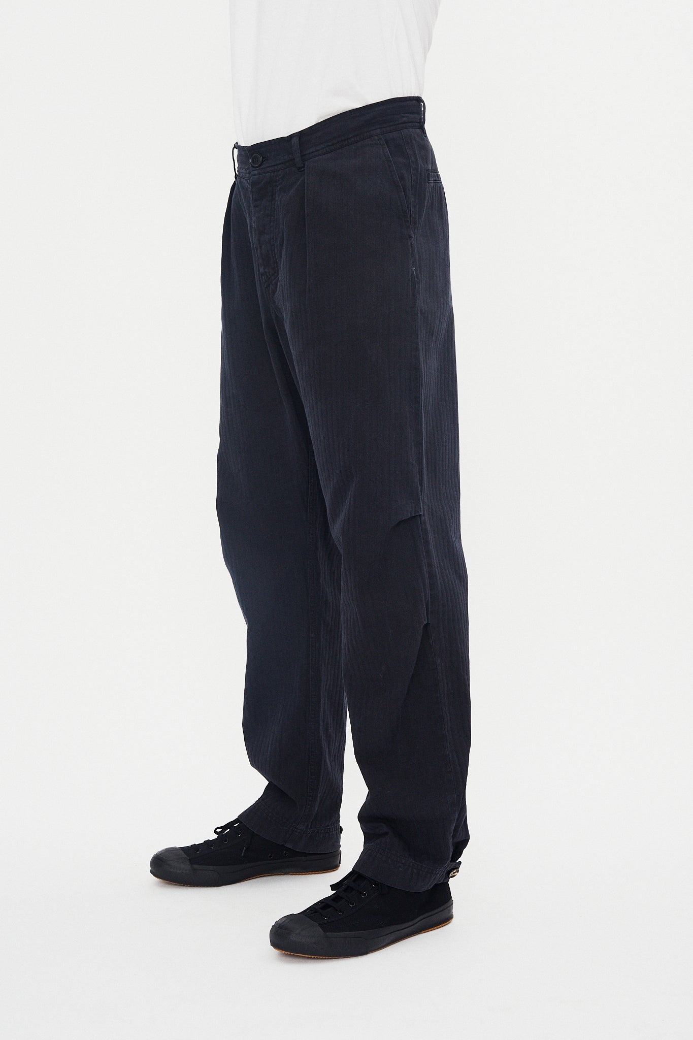 KARLO 31-28-3 | Wide Cut Utility Trousers | Blue