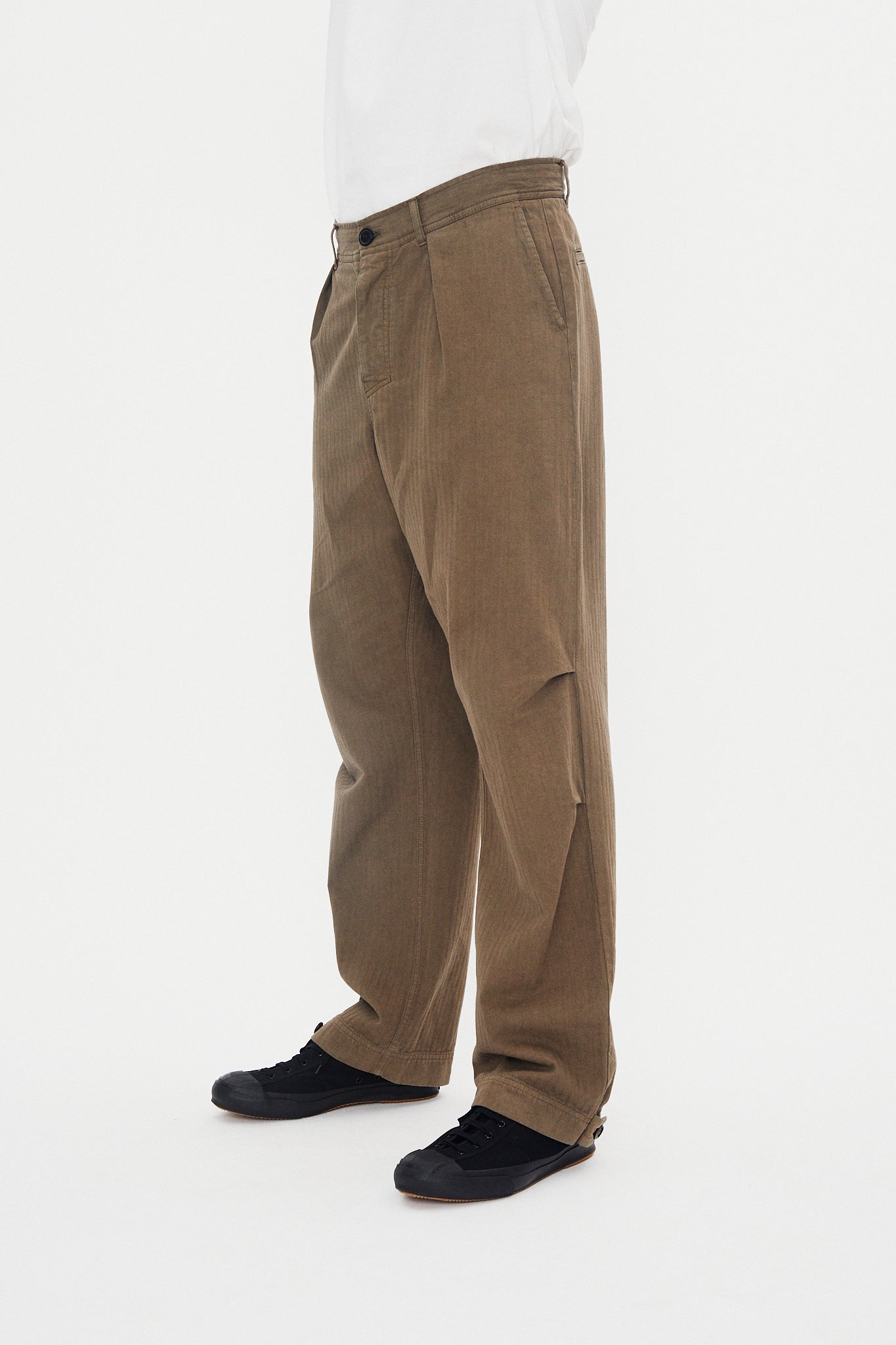 KARLO 31-28-6 | Wide Cut Utility Trousers | Sage
