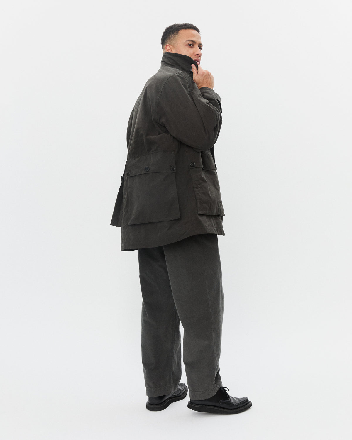 DEREK 32-78-7 | Oversized Field Jacket | Dark Grey