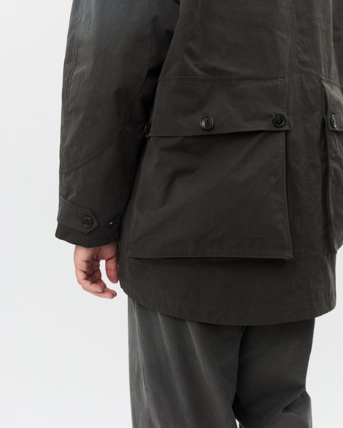 DEREK 32-78-7 | Oversized Field Jacket | Dark Grey