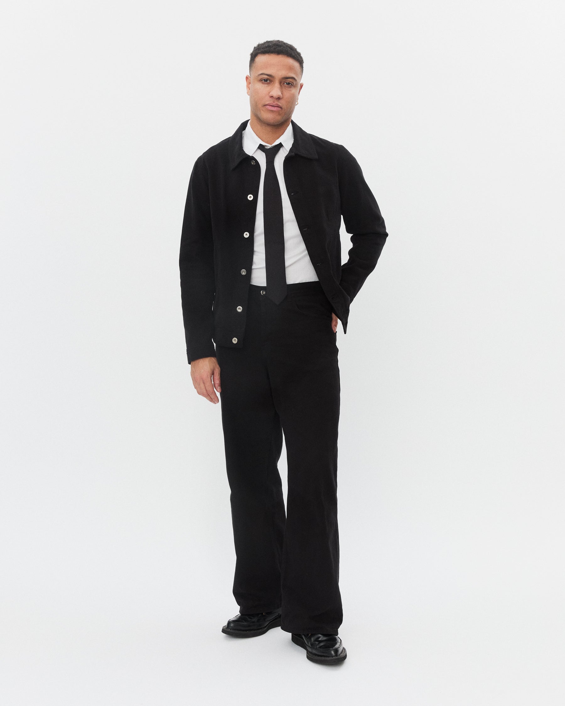 COSMO 30-26-2 | Casual Workwear Jacket | Washed Black