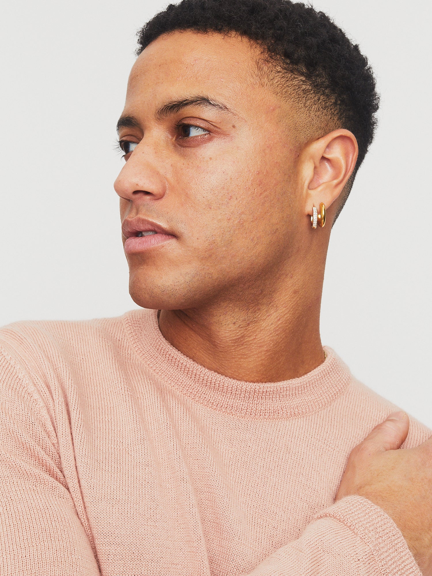 ESKE 30-04-9 | Knitted Crew Neck Sweater | Rose