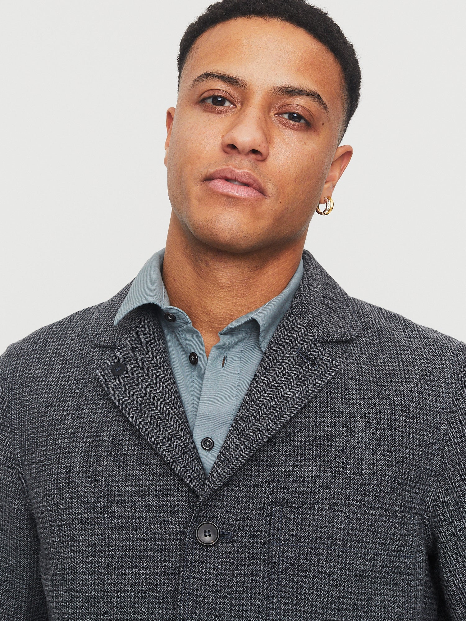 JOSEF 30-29-5 | Easy Four Button Blazer | Broken Grey