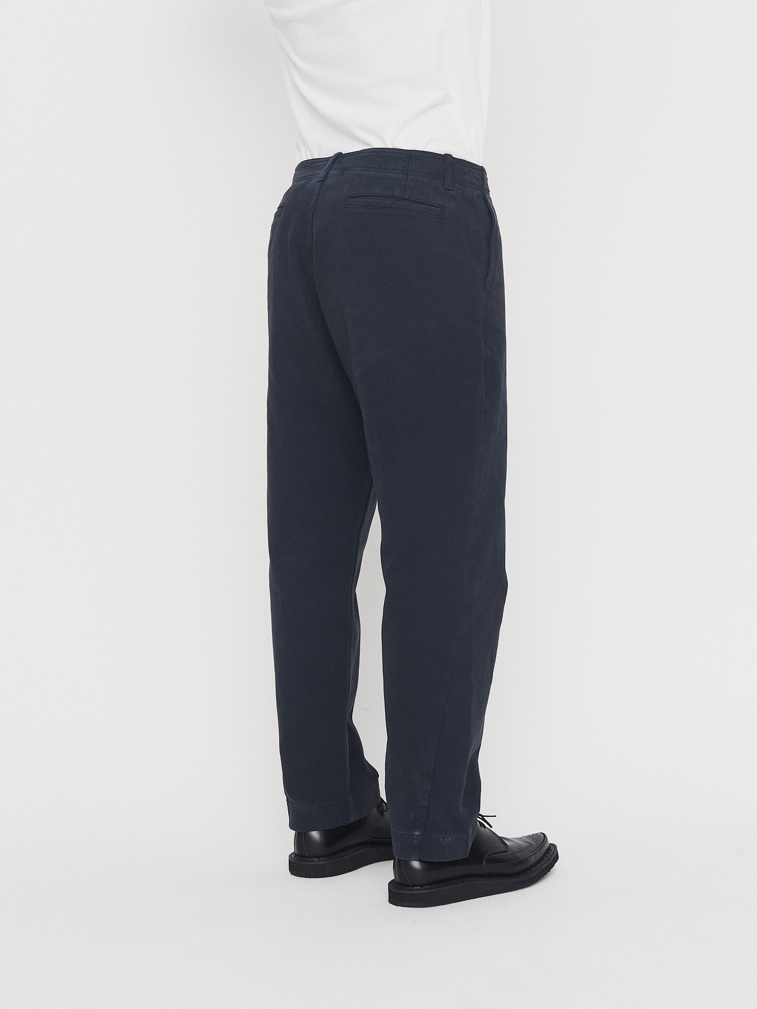TRYGVE 30-26-3 | Cropped Workwear Trousers | Blue Whale