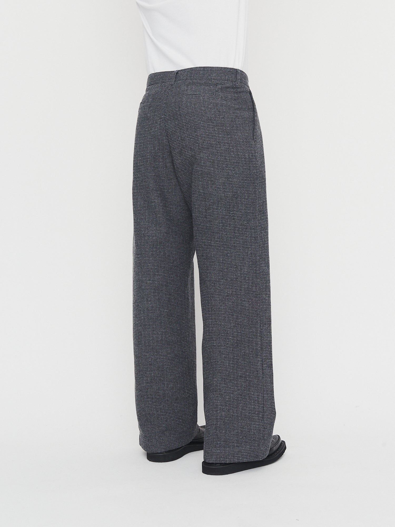 MIKA 30-29-5 | Wide Straight Pleated Trousers | Broken Grey