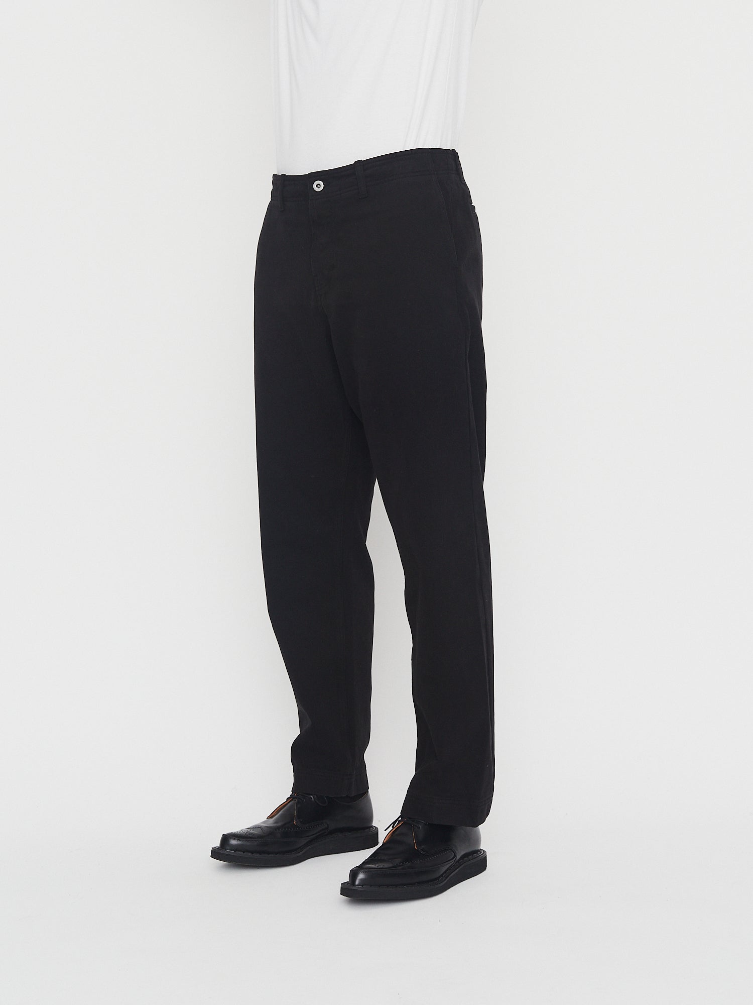 TRYGVE 30-26-2 | Cropped Workwear Trousers | Washed Black