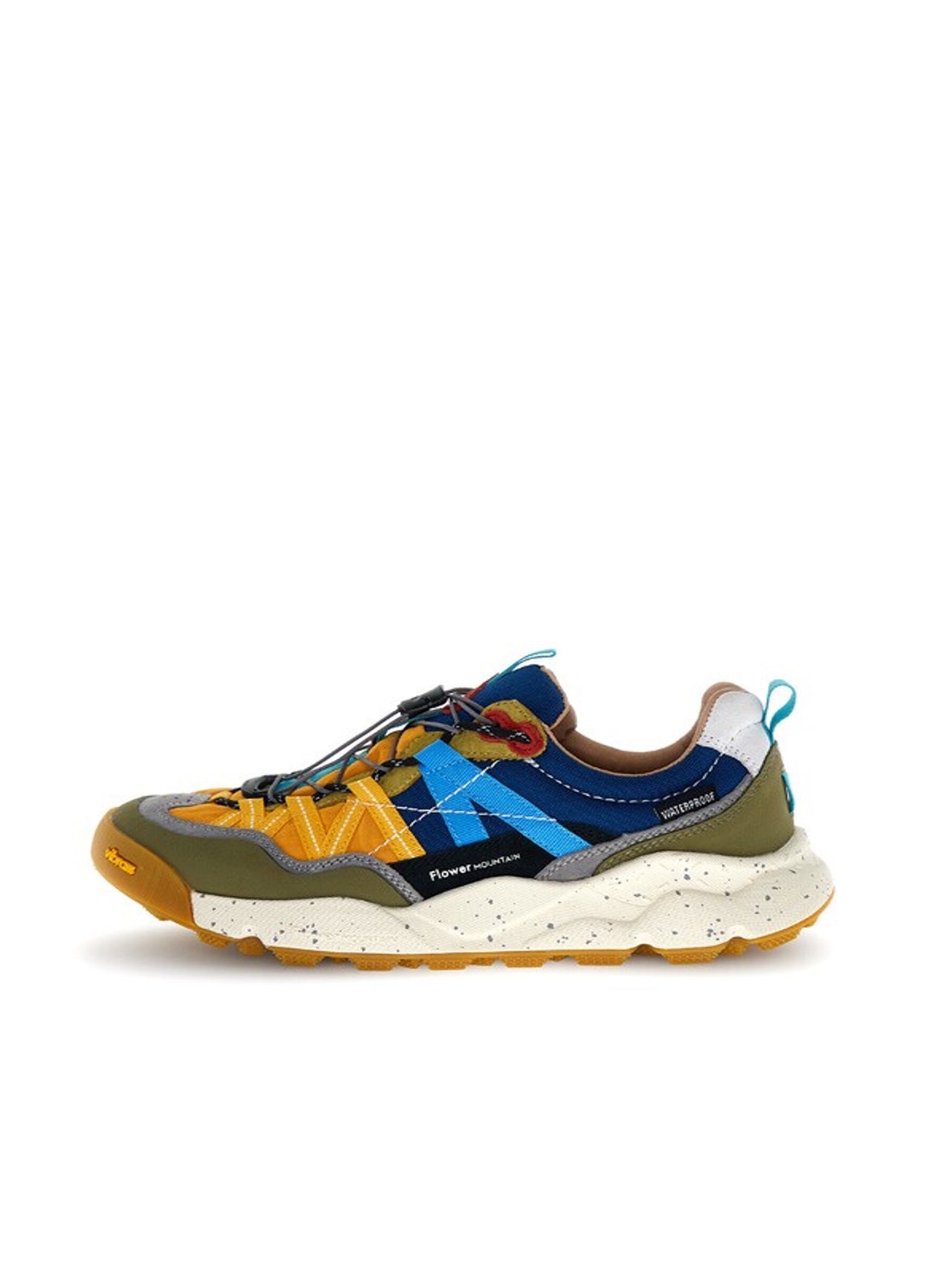 IWANO 2 UNI | Suede & Technical Fabric Sneaker | Military/Orange