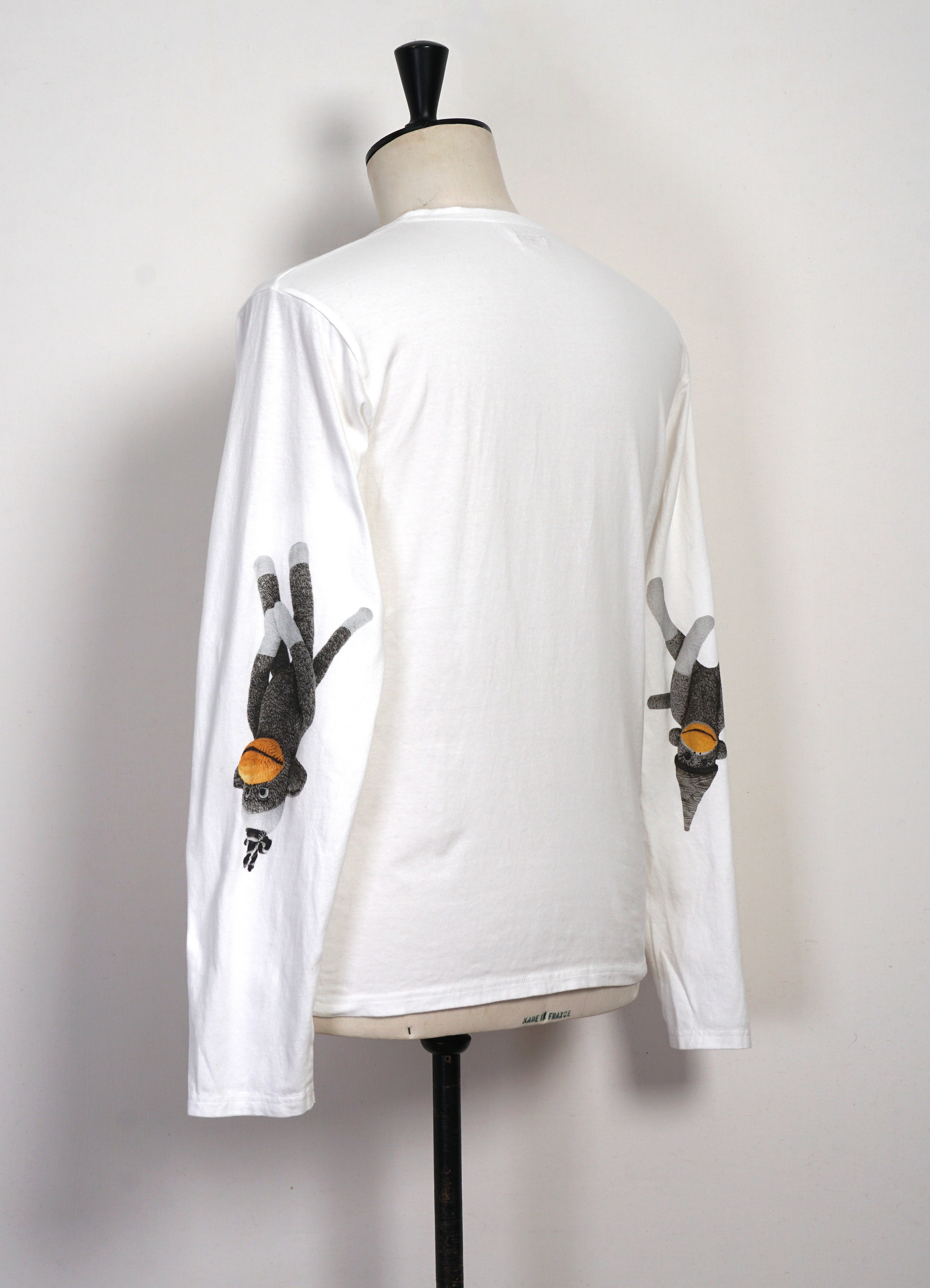 KINECHISAKU | 20/- Long Sleeve Jersey Crewneck | White