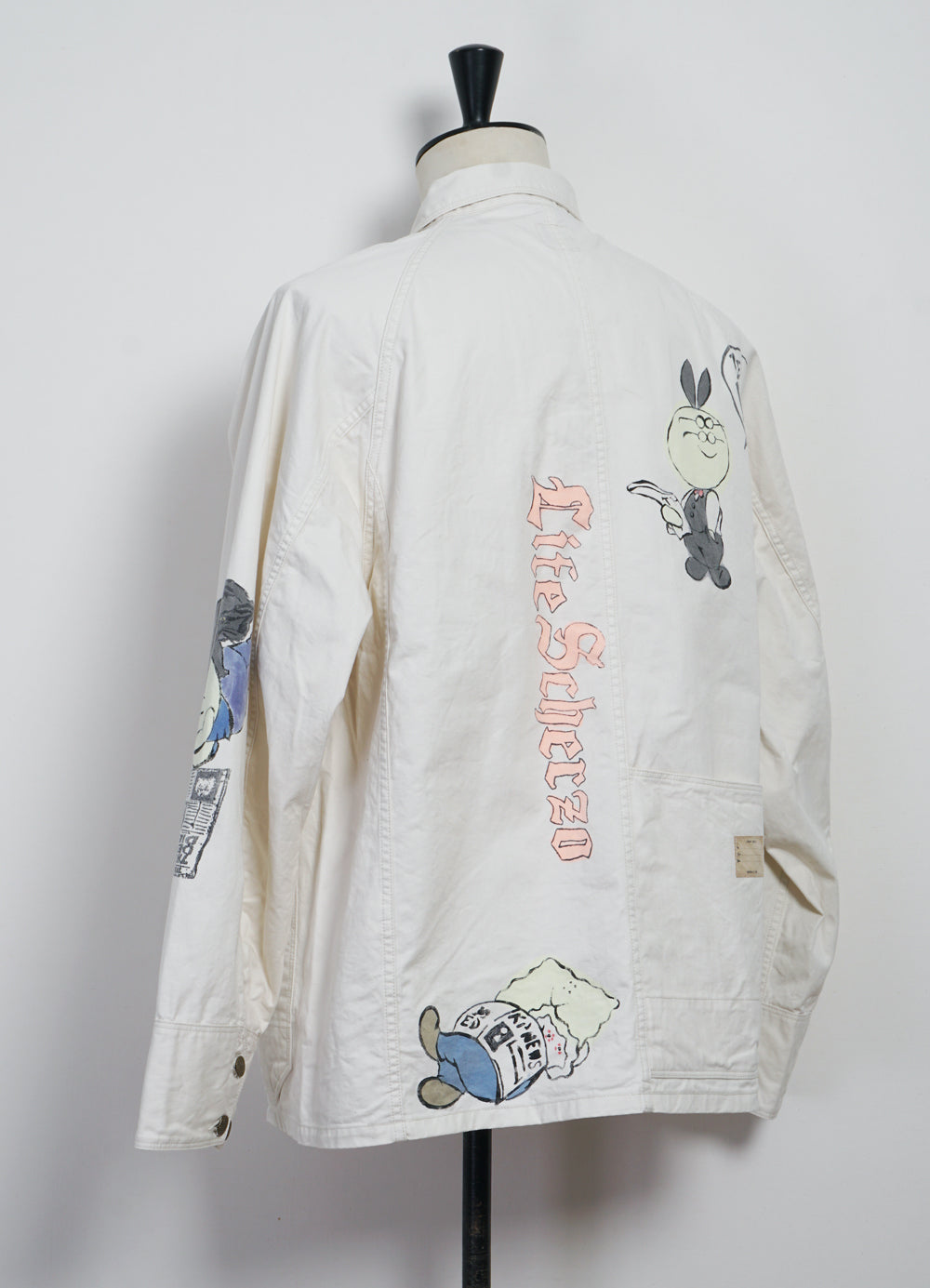 CACTUS BEER | Rough-Face Twill Jacket (Memorial Paint Model) | Ecru