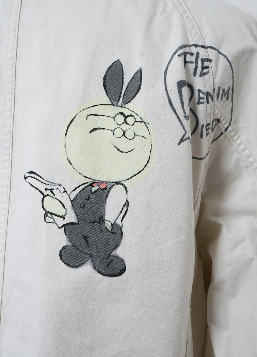 CACTUS BEER | Rough-Face Twill Jacket (Memorial Paint Model) | Ecru