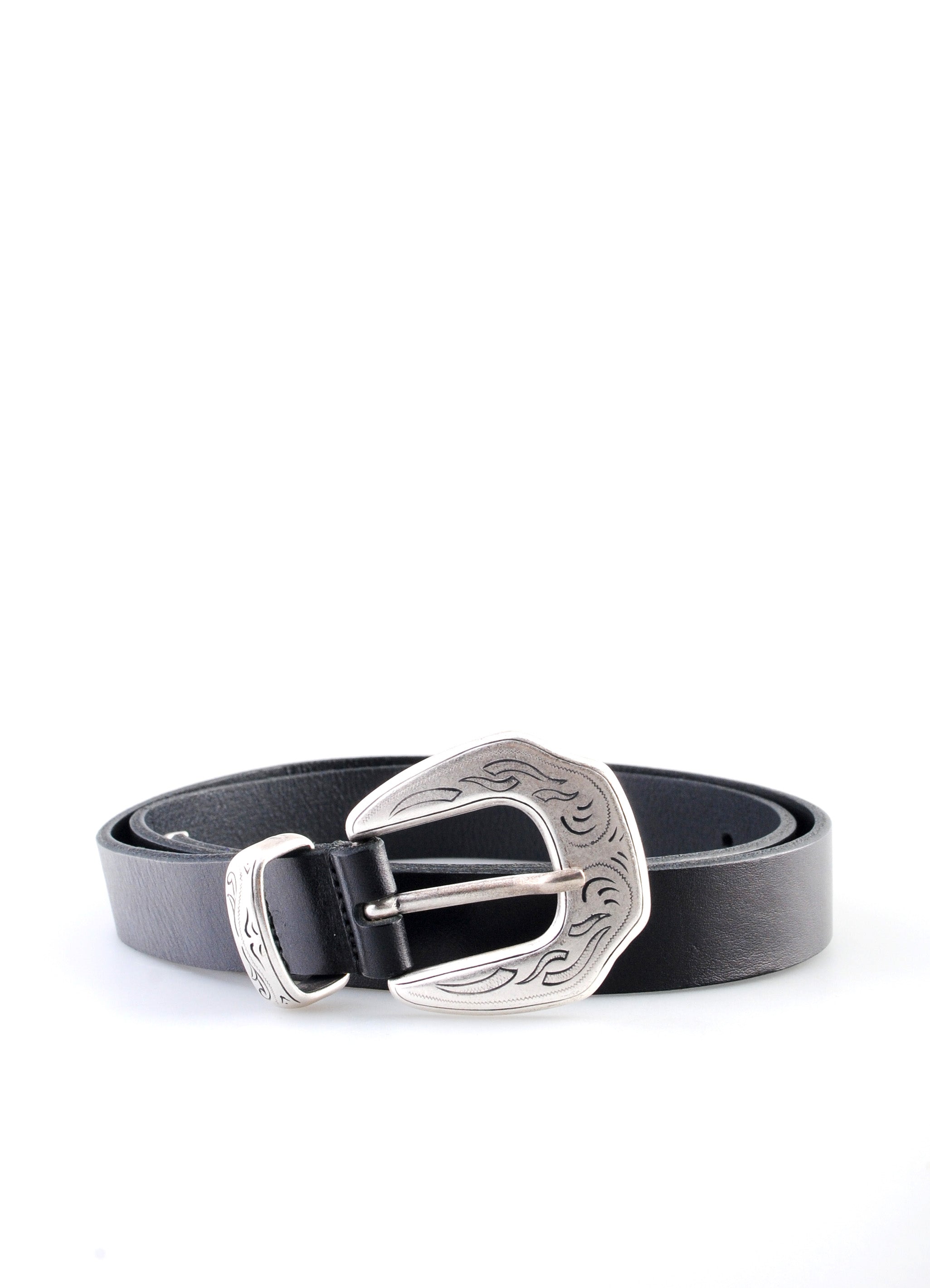 M2438 | Western Leather Belt | Black