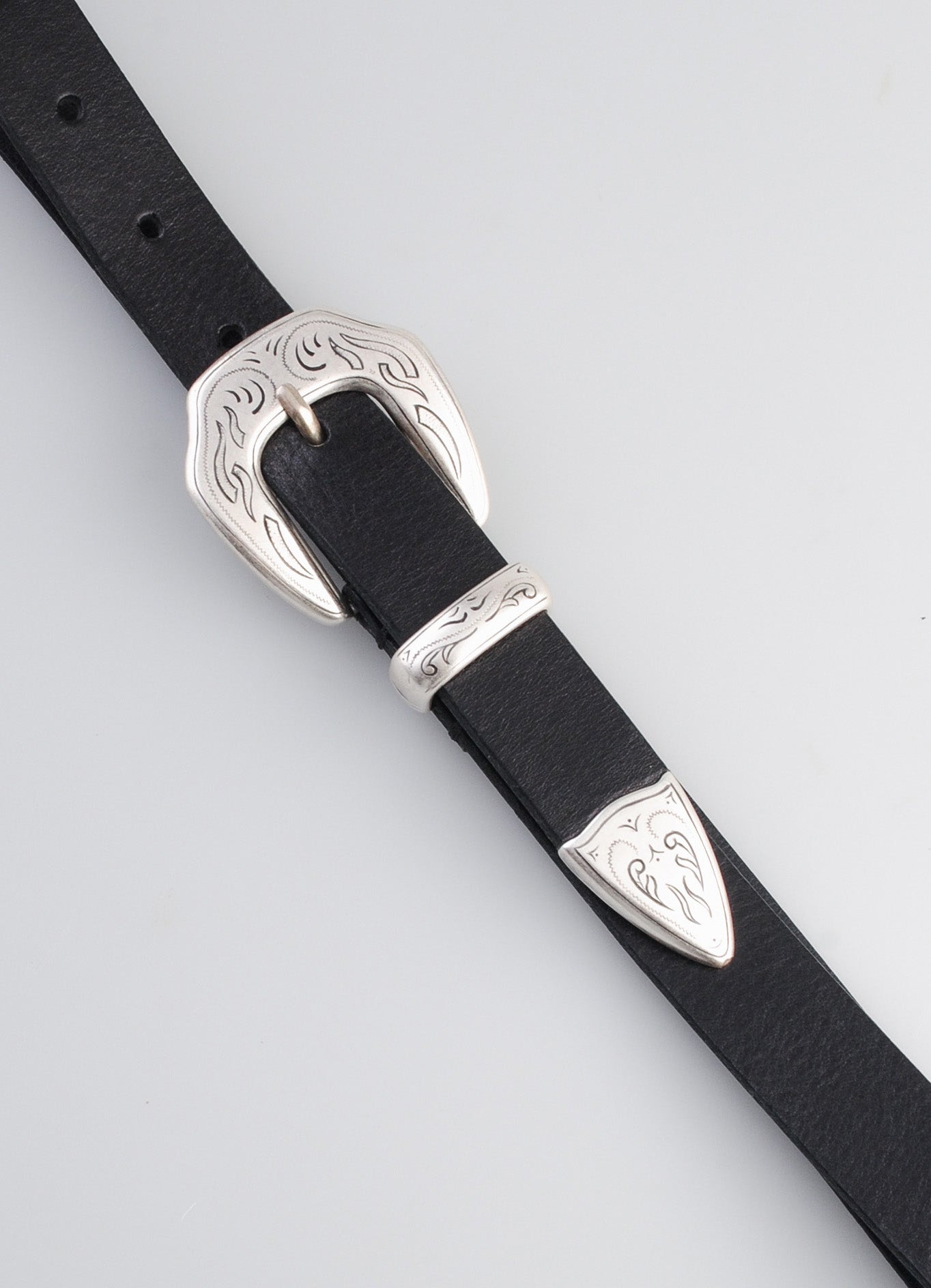 M2438 | Western Leather Belt | Black