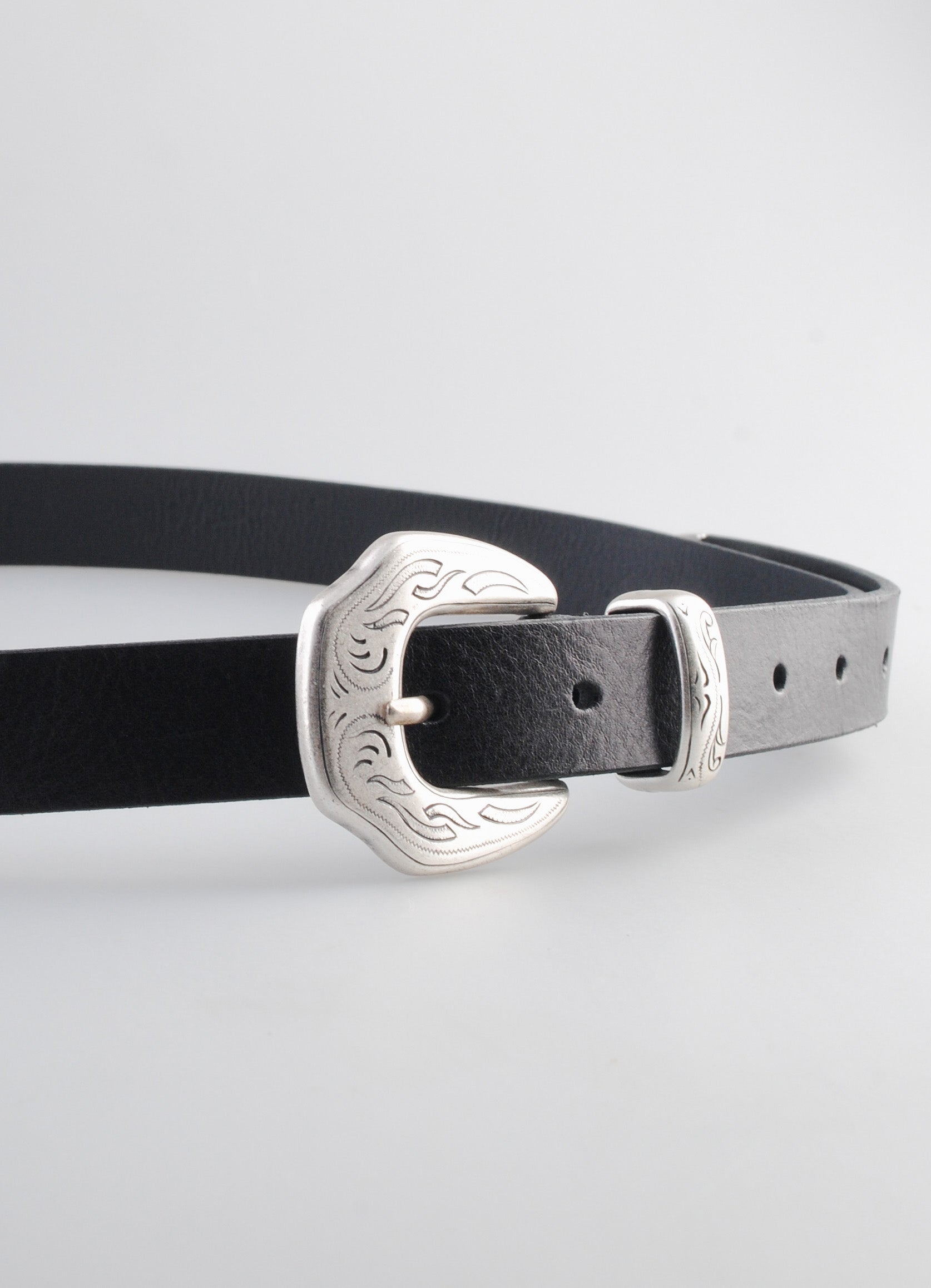 M2438 | Western Leather Belt | Black