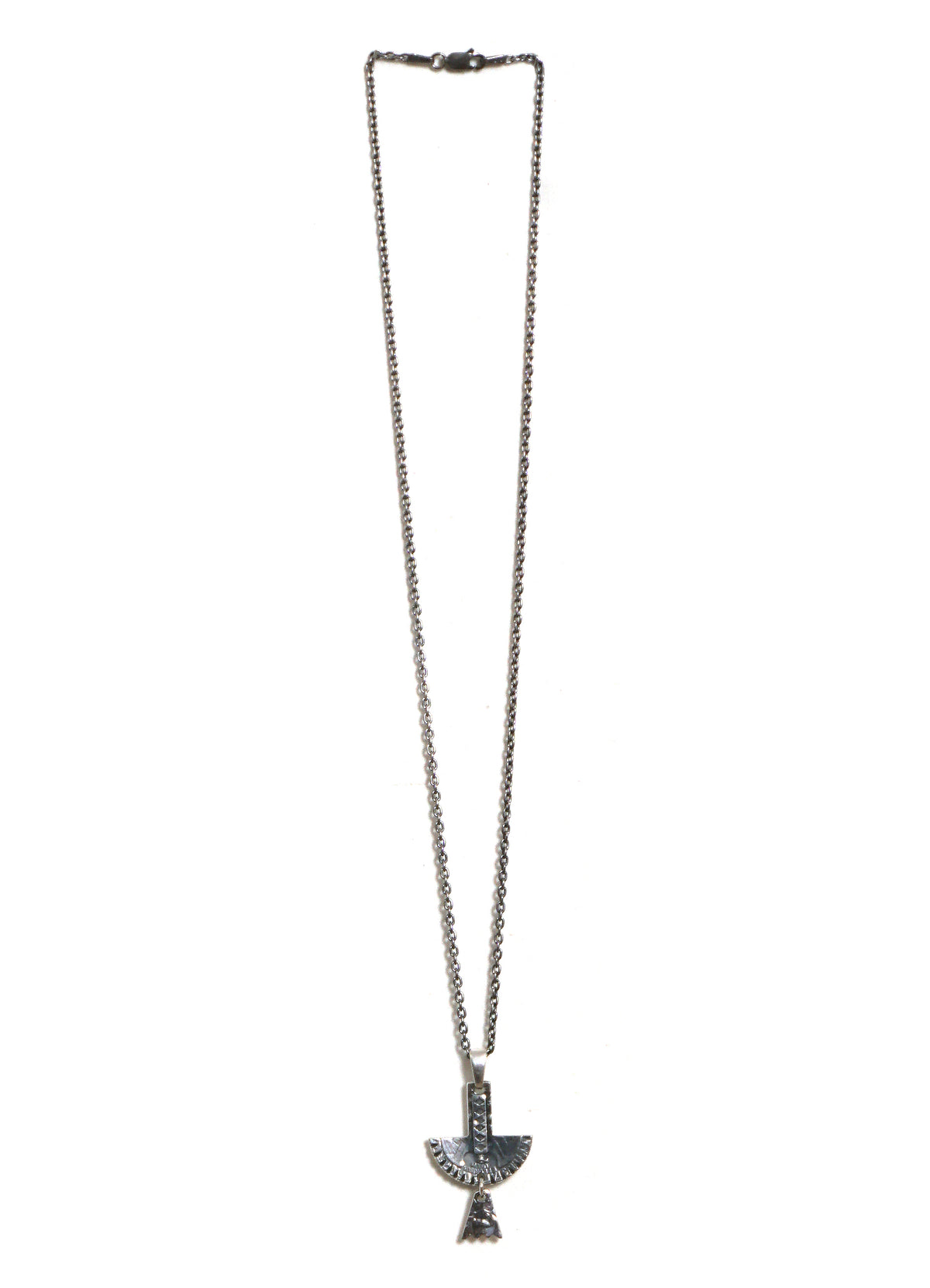 N-668 | Peyote Bird Necklace | Silver Coin