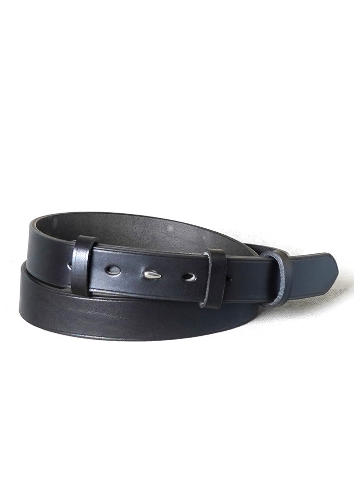 ARCHITECT | Steel Hook Leather Belt | Black/Palladium