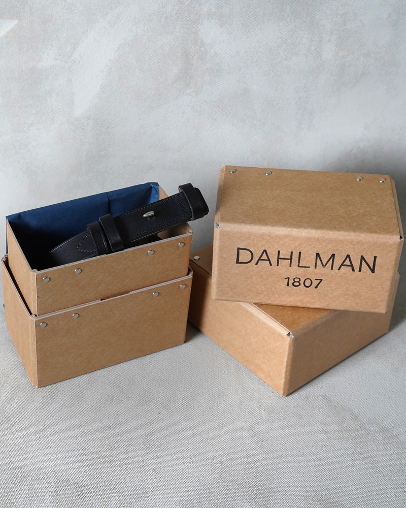 ARCHITECT | Steel Hook Leather Belt | Black/Palladium