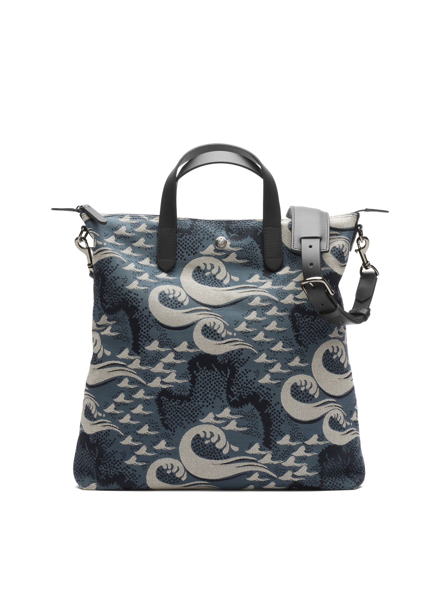 M/S SHOPPER | Ocean Jacquard/Black