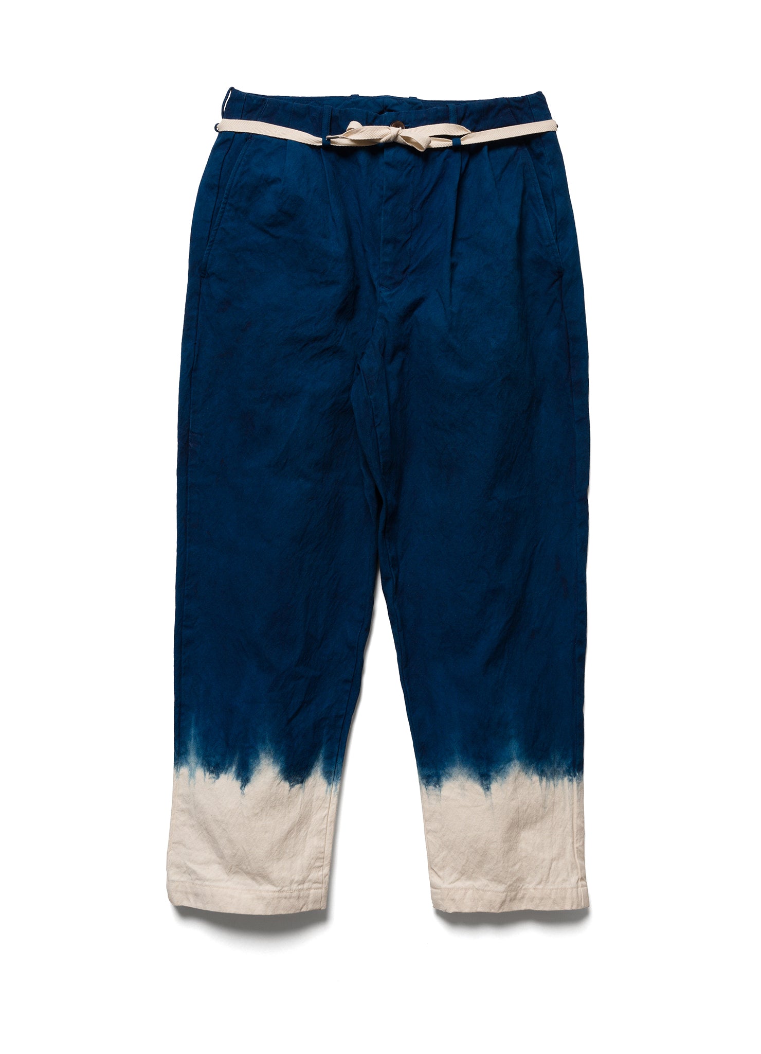 10oz Canvas Tapered 2Tuck Pants | Natural Indigo