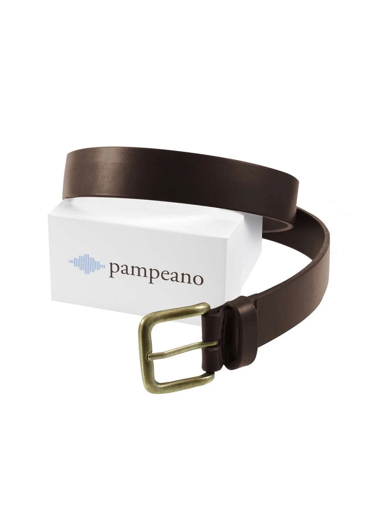 BROWN LEATHER BELT | PAPA