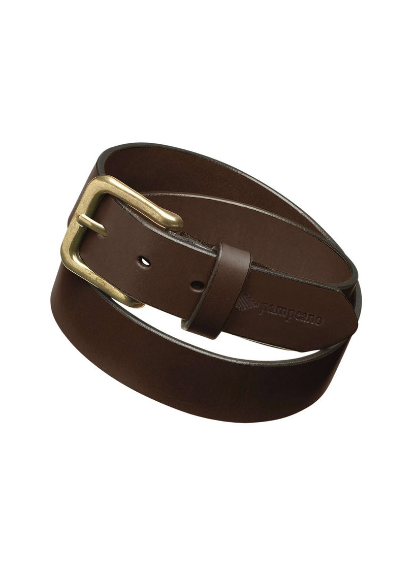 BROWN LEATHER BELT | PAPA