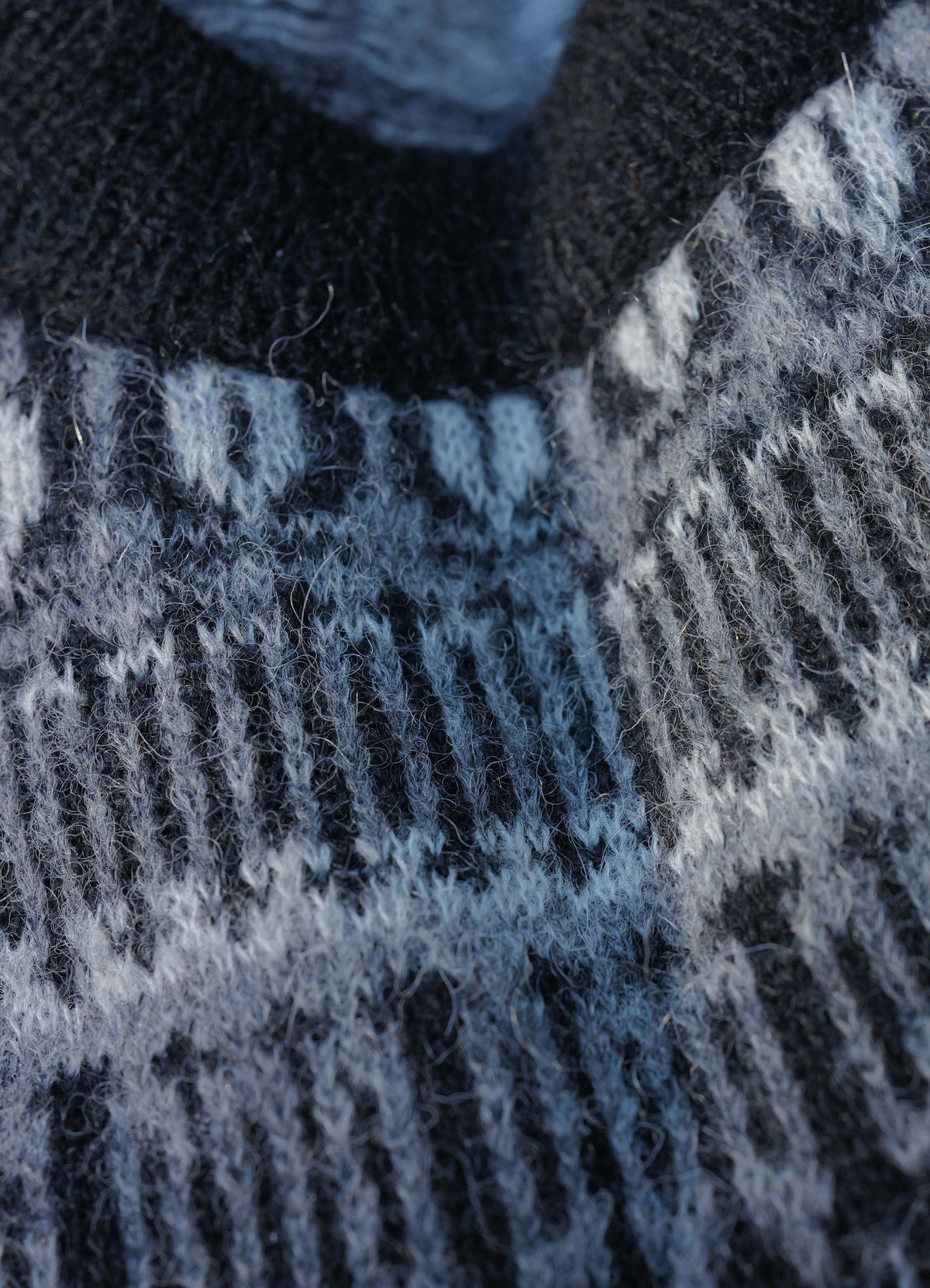 ESKE 32-02-2 | Jacquard Design Sweater | Nordic Black