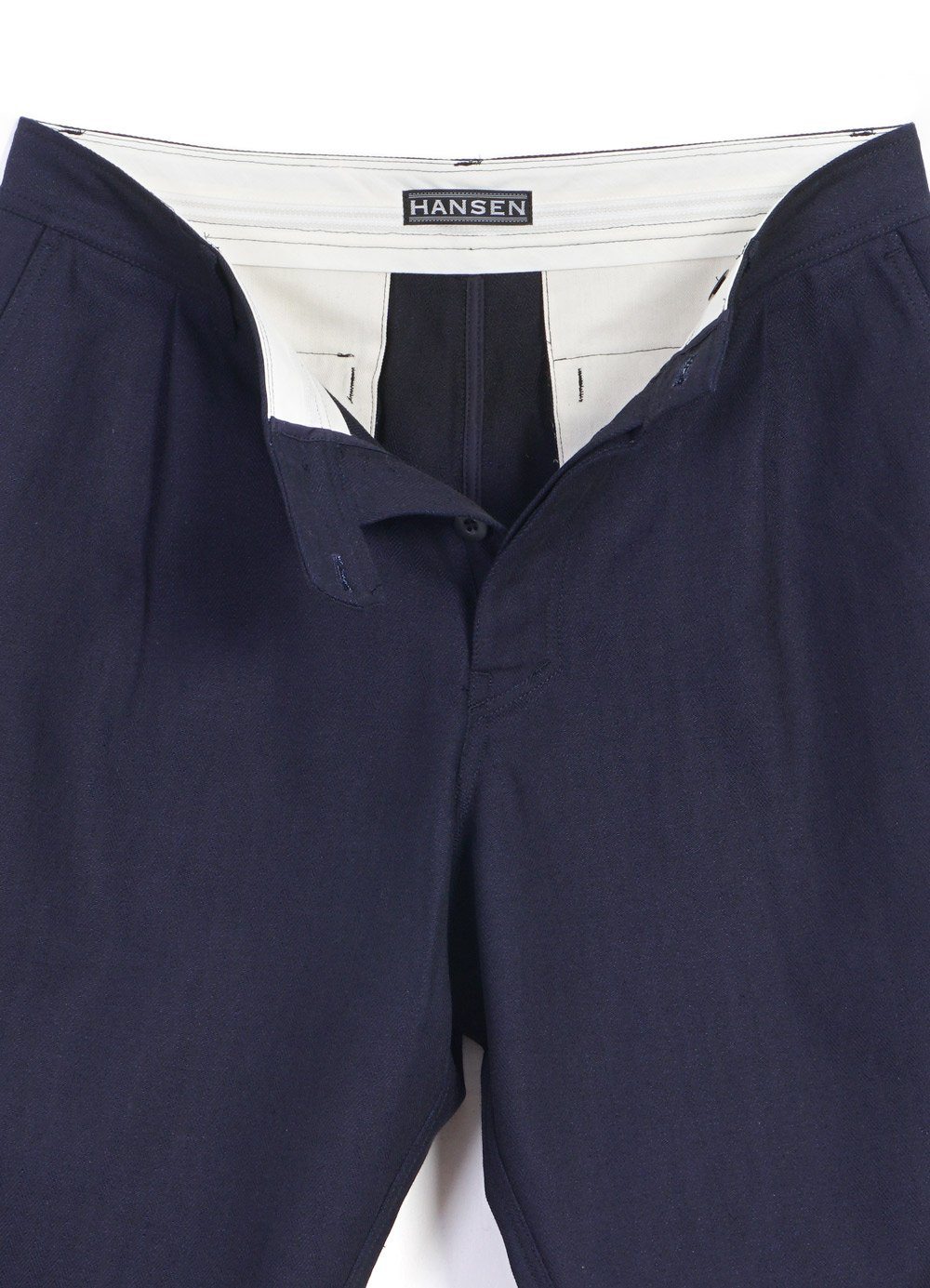 HANSEN GARMENTS - BIRK | Single Pleated Shorts | Indigo - HANSEN Garments
