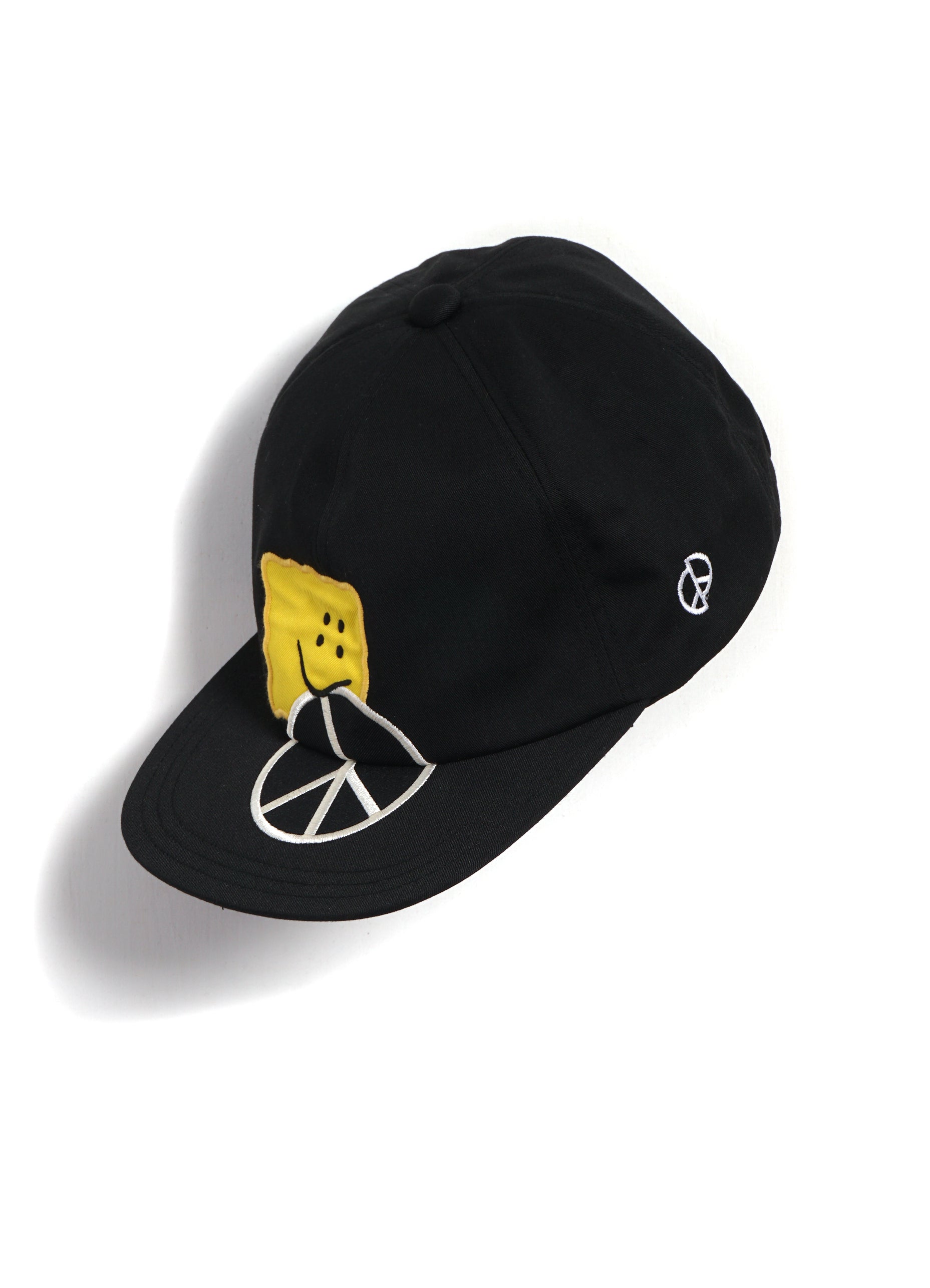 PECKISH PEACE | Embroidered Chino Baseball Cap | Black